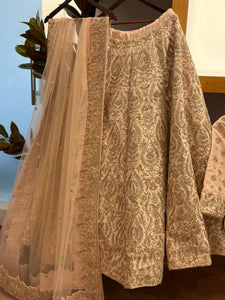 Hand embroidered bridal lehanga