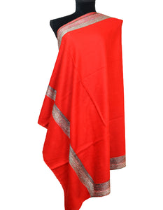 maroon embroidery wool shawl 0028