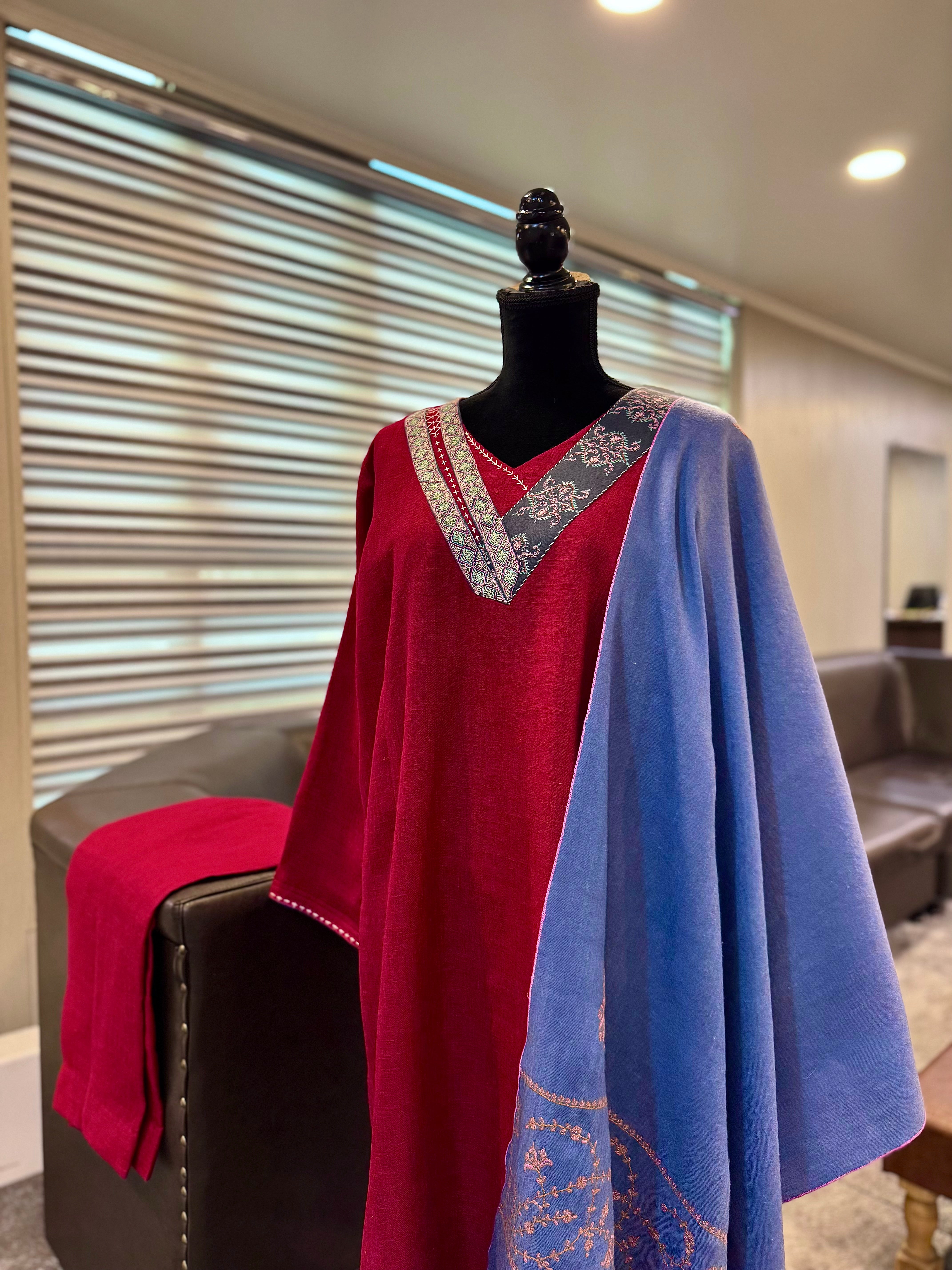 Purepashmina blend kurta set2 piece  pwb566