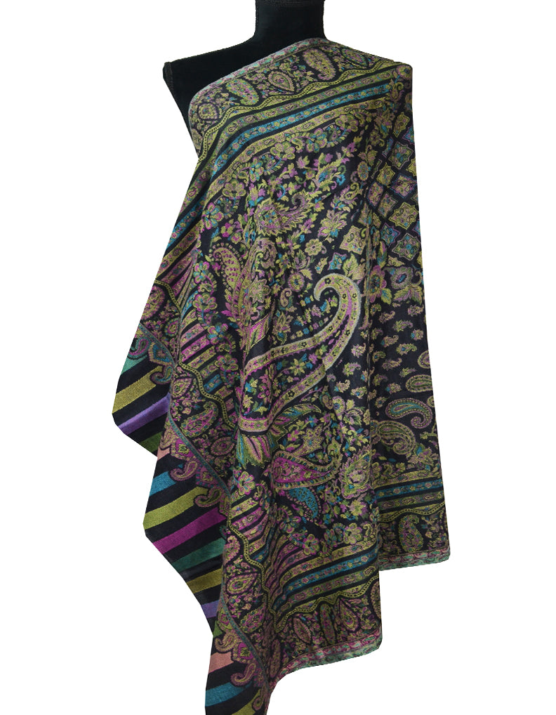 jet blackwool shawl 0129