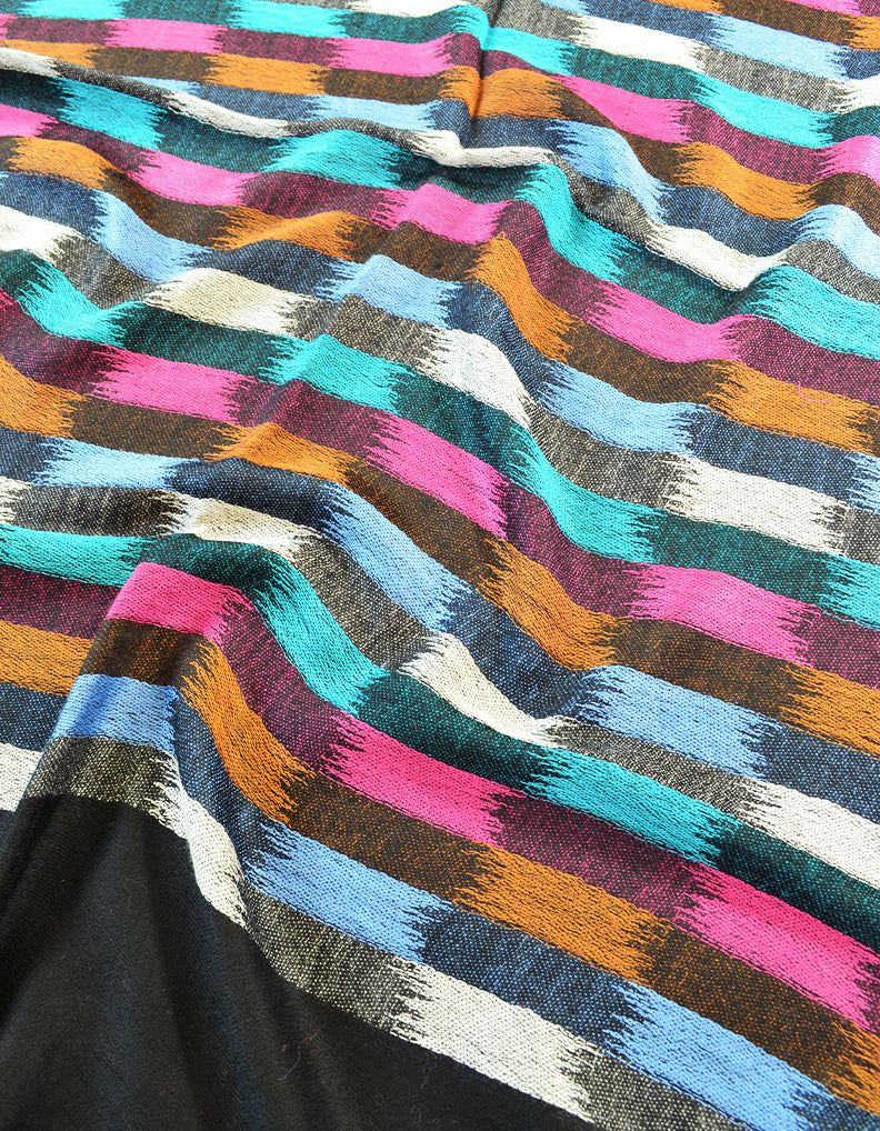 black wool stole 0167