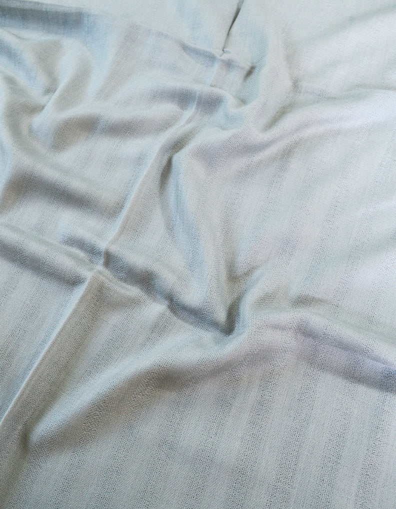 silver striped wool stole 0196