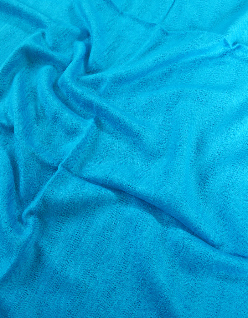 skyblue striped wool stole 0197