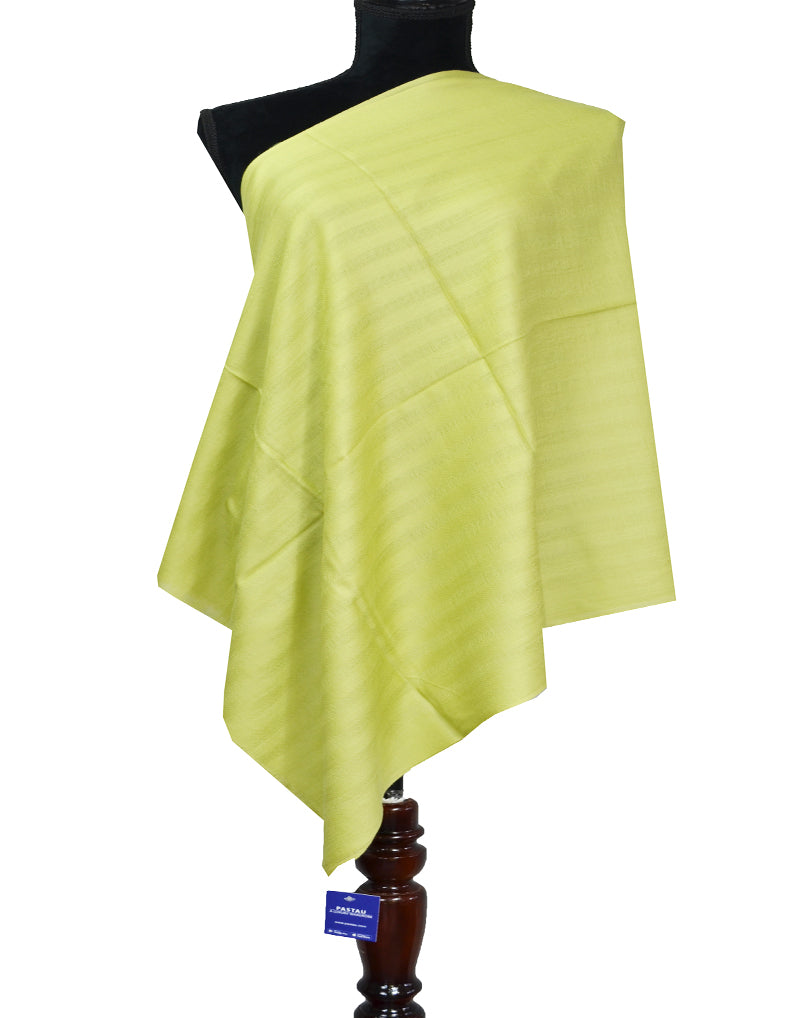 honeydew striped wool stole 0199