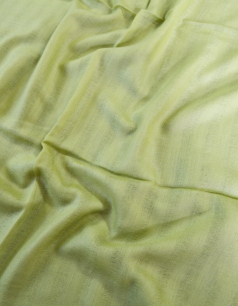 honeydew striped wool stole 0199