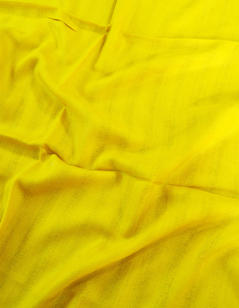 yellow striped wool stole 0202