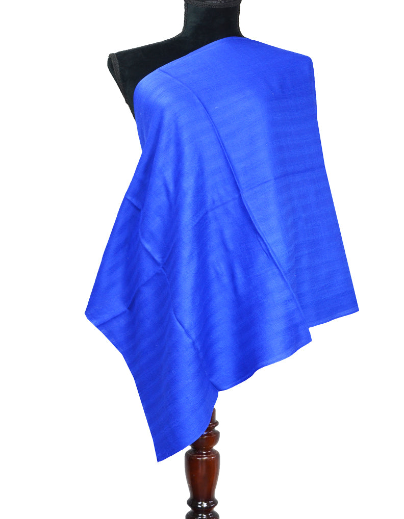 blue striped wool stole 0204