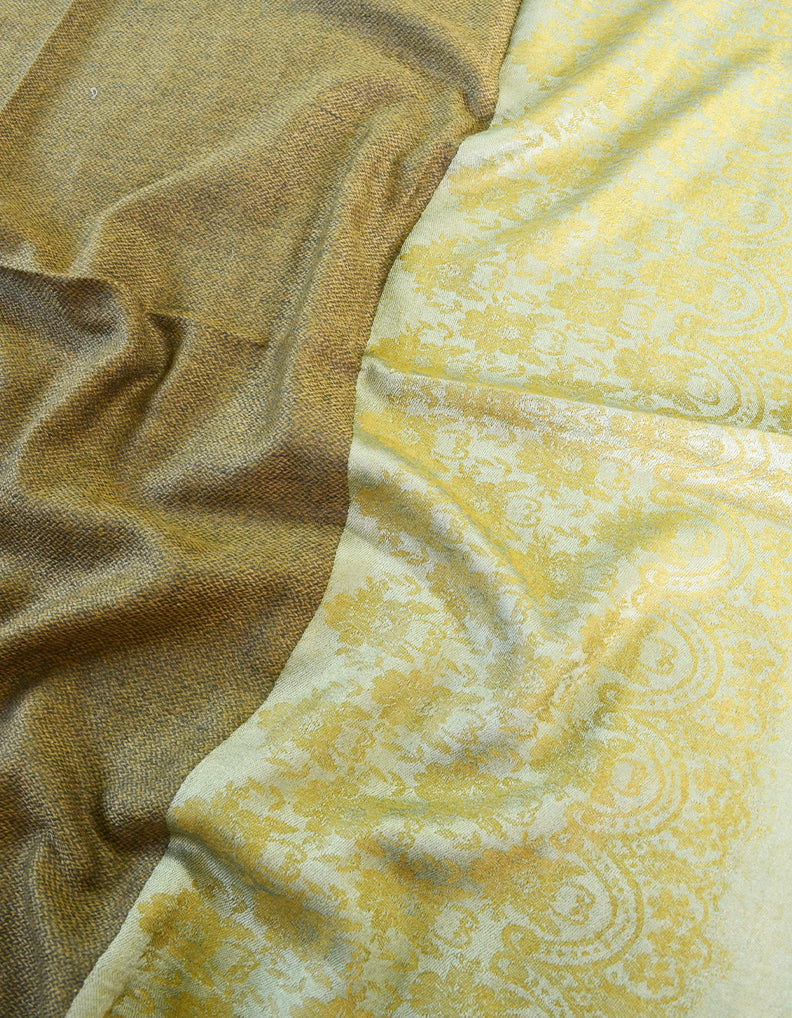 dark natural and golden wool stole 0210