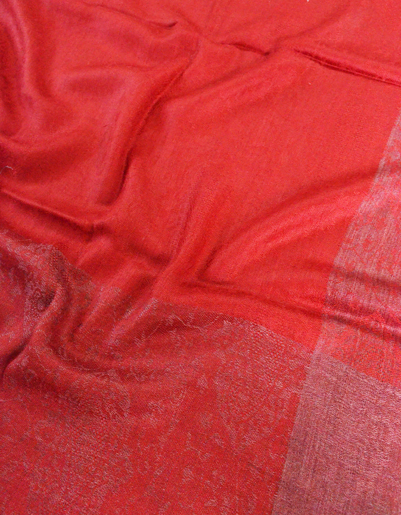 red striped wool shawl 0225