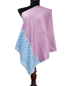 violet and blue wool stole 0238