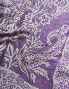 light purple wool stole 0245