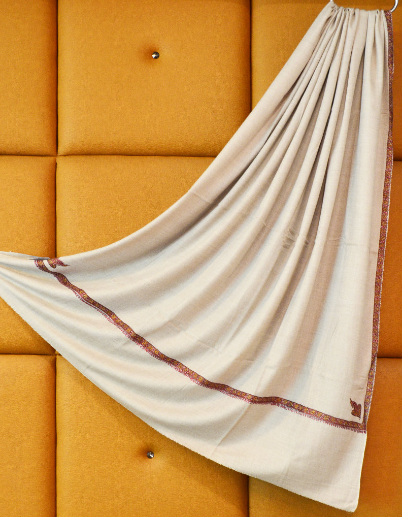 natural men embroidery wool shawl 0292