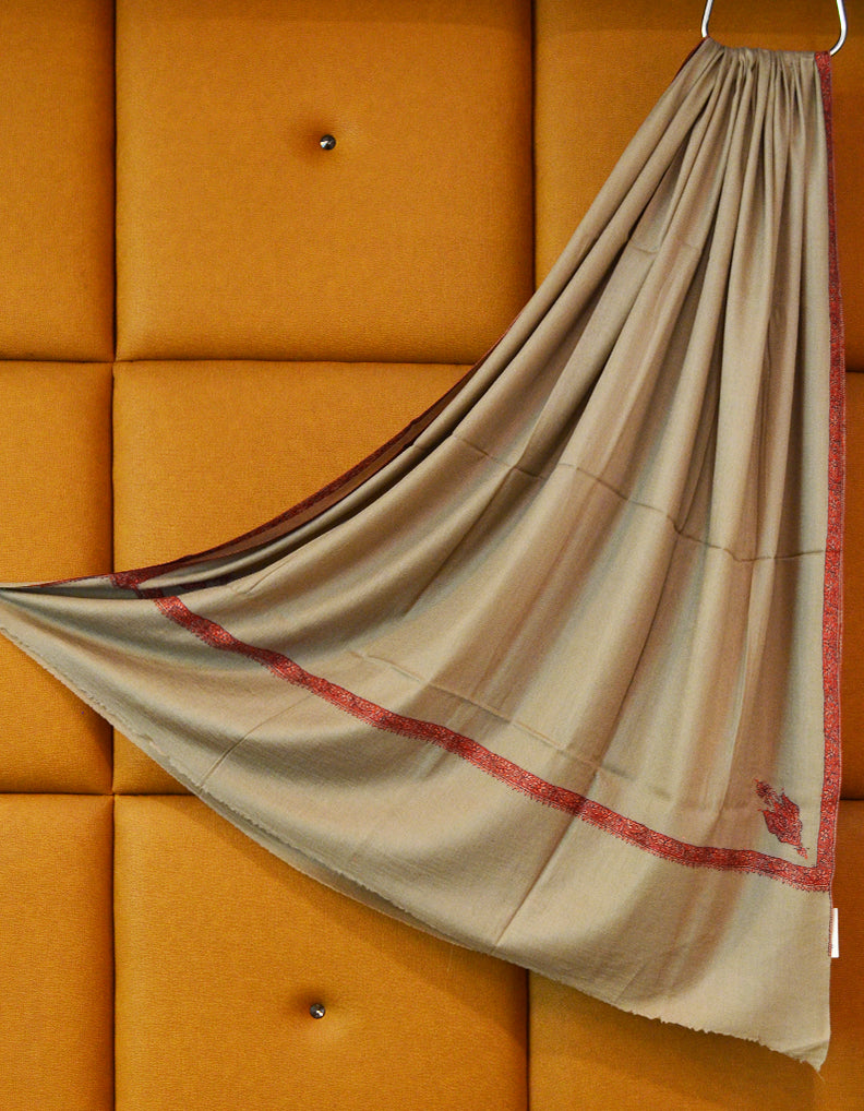 natural men embroidery wool shawl 0293