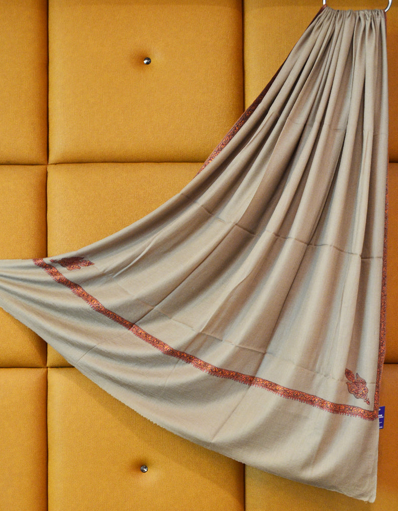 natural men embroidery wool shawl 0297