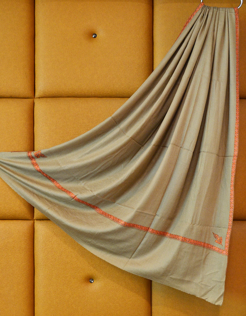 natural men embroidery wool shawl 0298