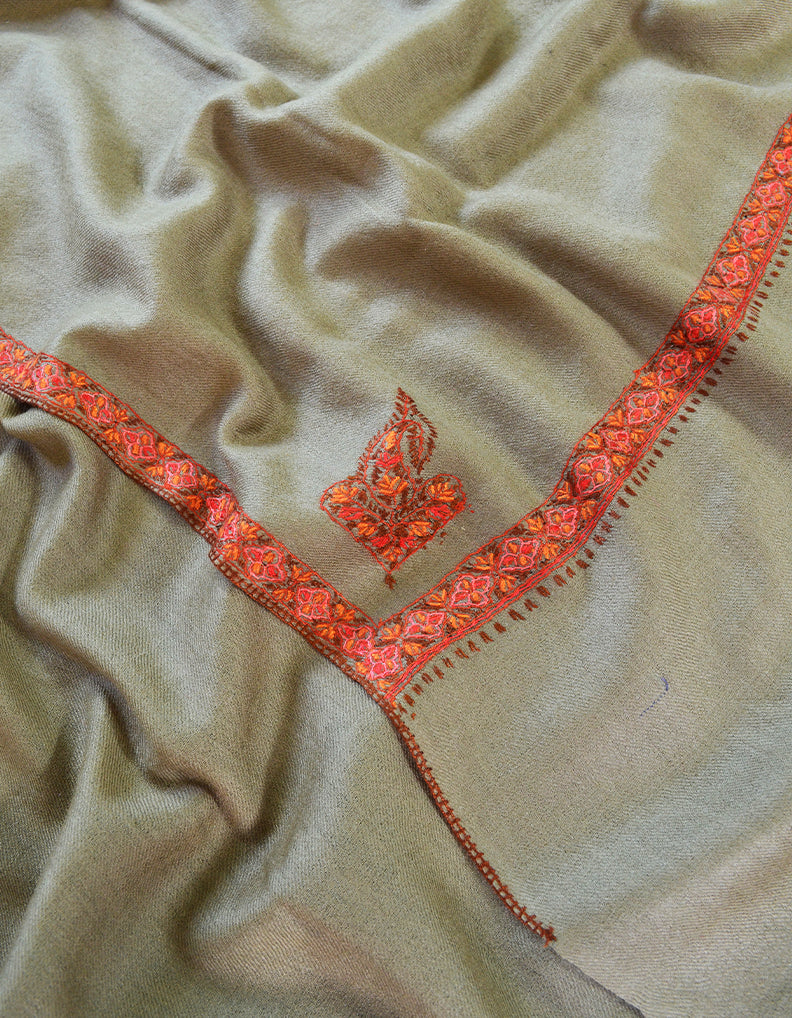 natural men embroidery wool shawl 0298