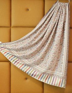 multi-coloured men embroidery wool shawl 0300