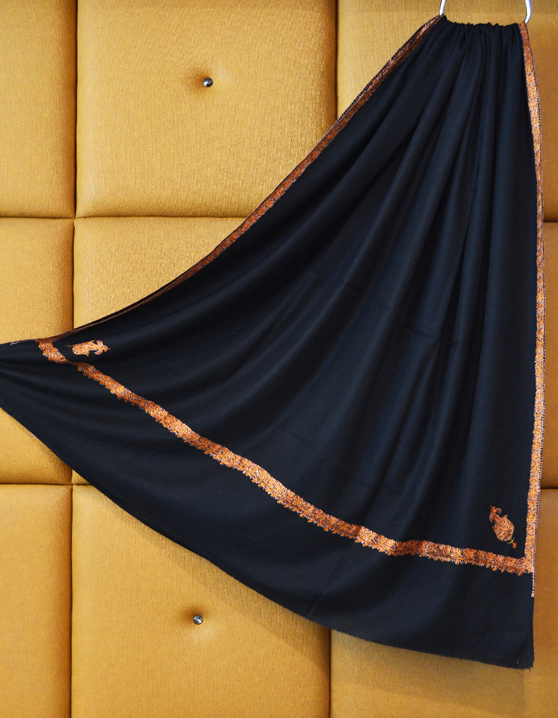 black men embroidery wool shawl 0313