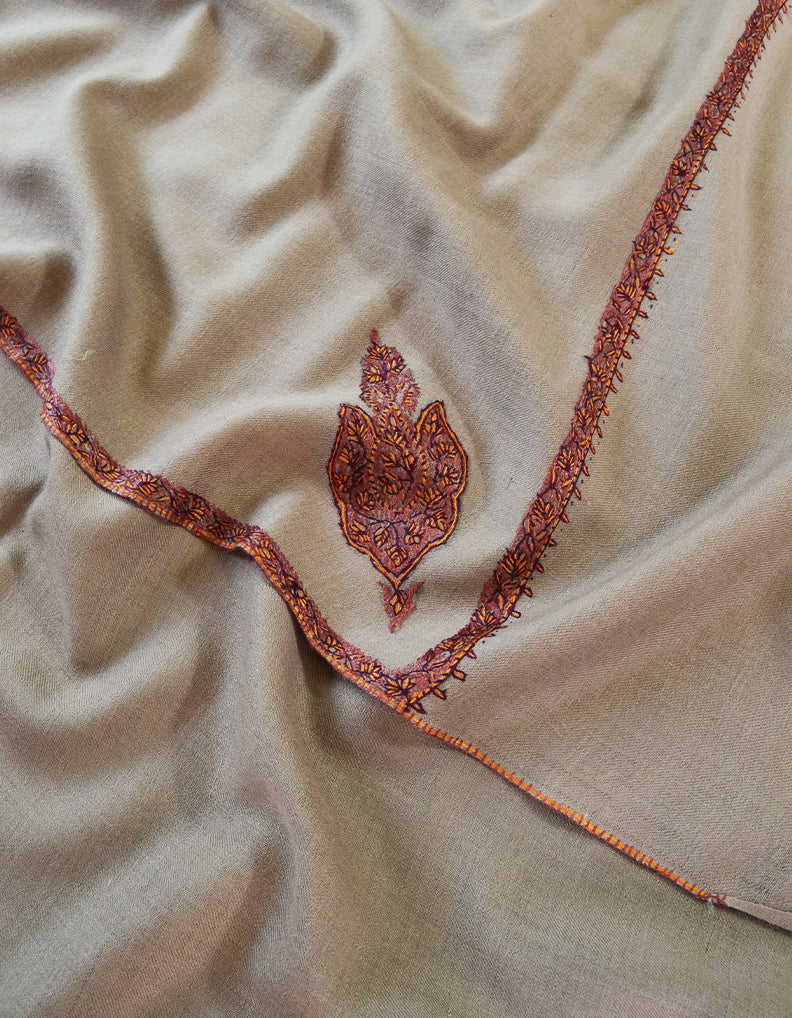 natural men embroidery wool shawl 0316