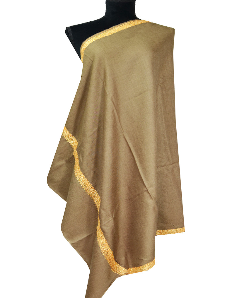 dark natural tilla wool shawl 0325