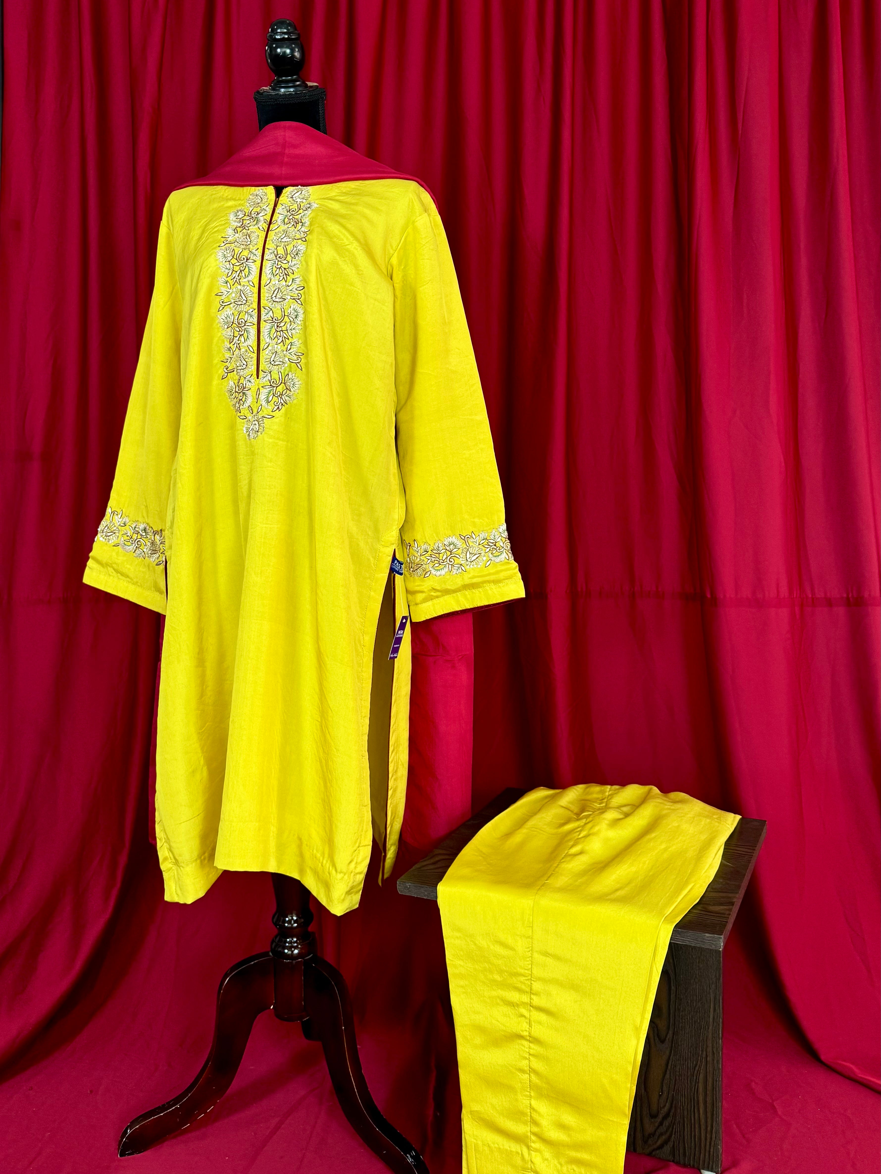 Puresilk 3 piece kurta set pbks122