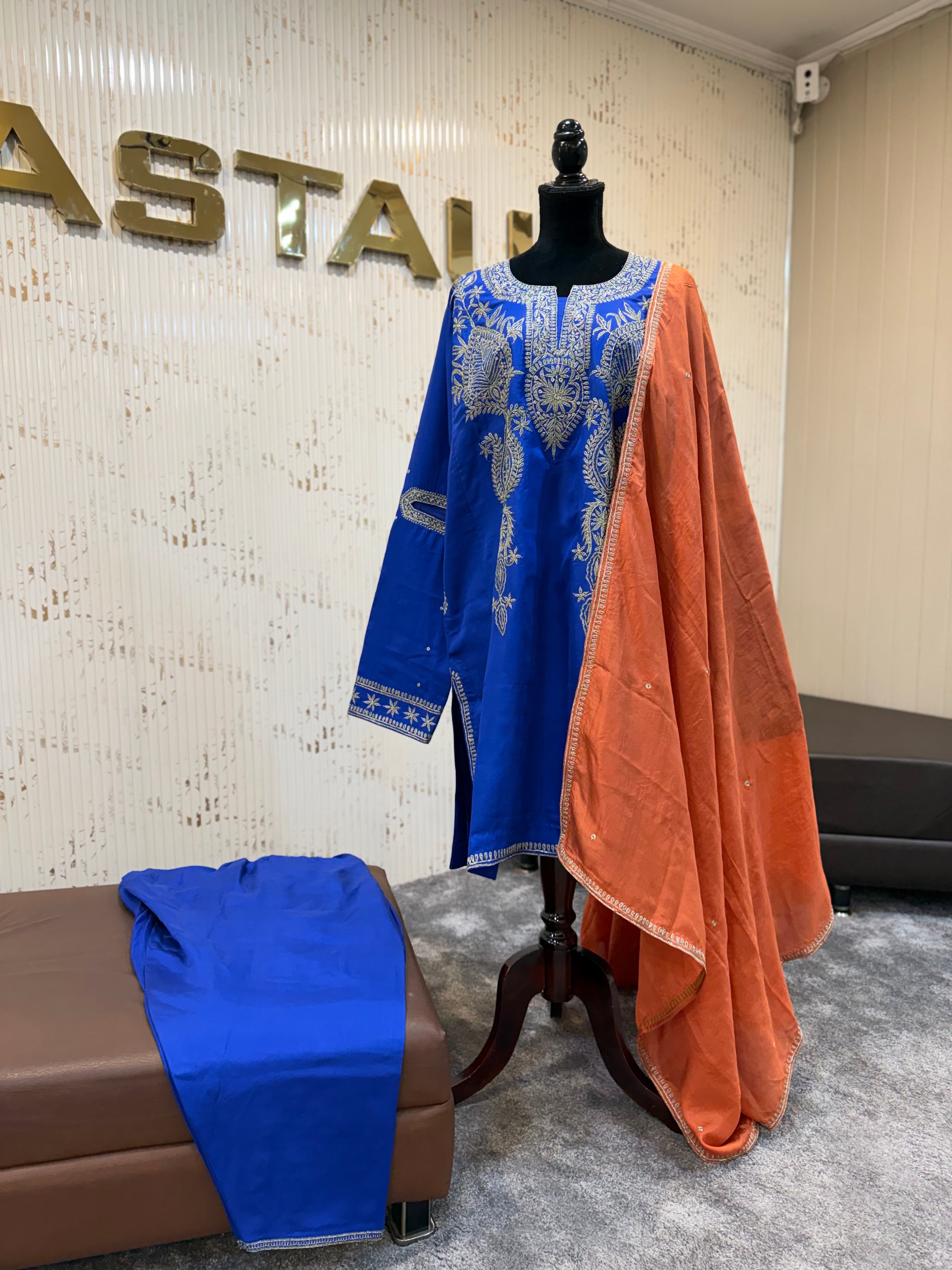 Puresilk 3 piece qorab pheran set