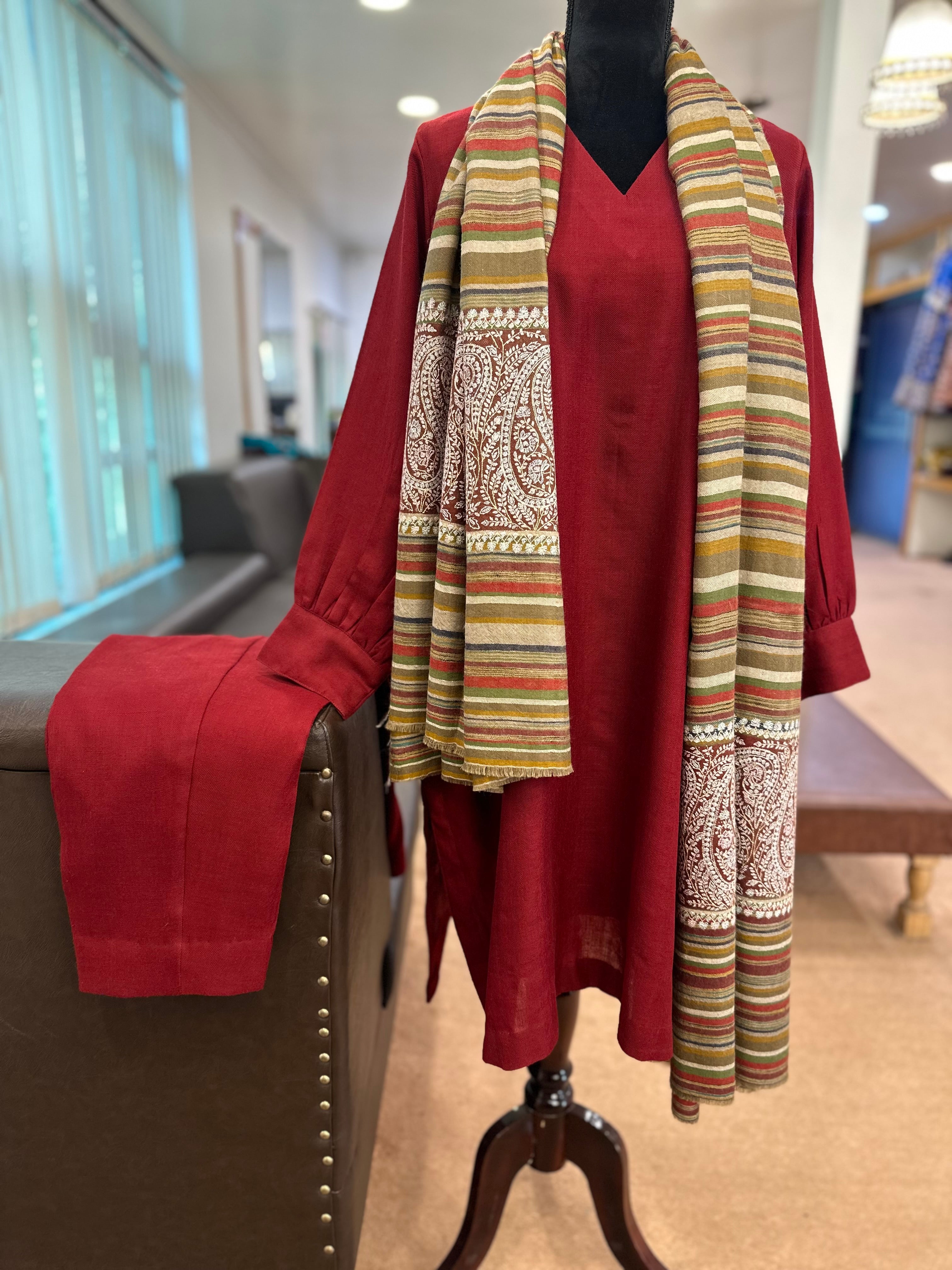 Purepashmina blend kurta set pwb327