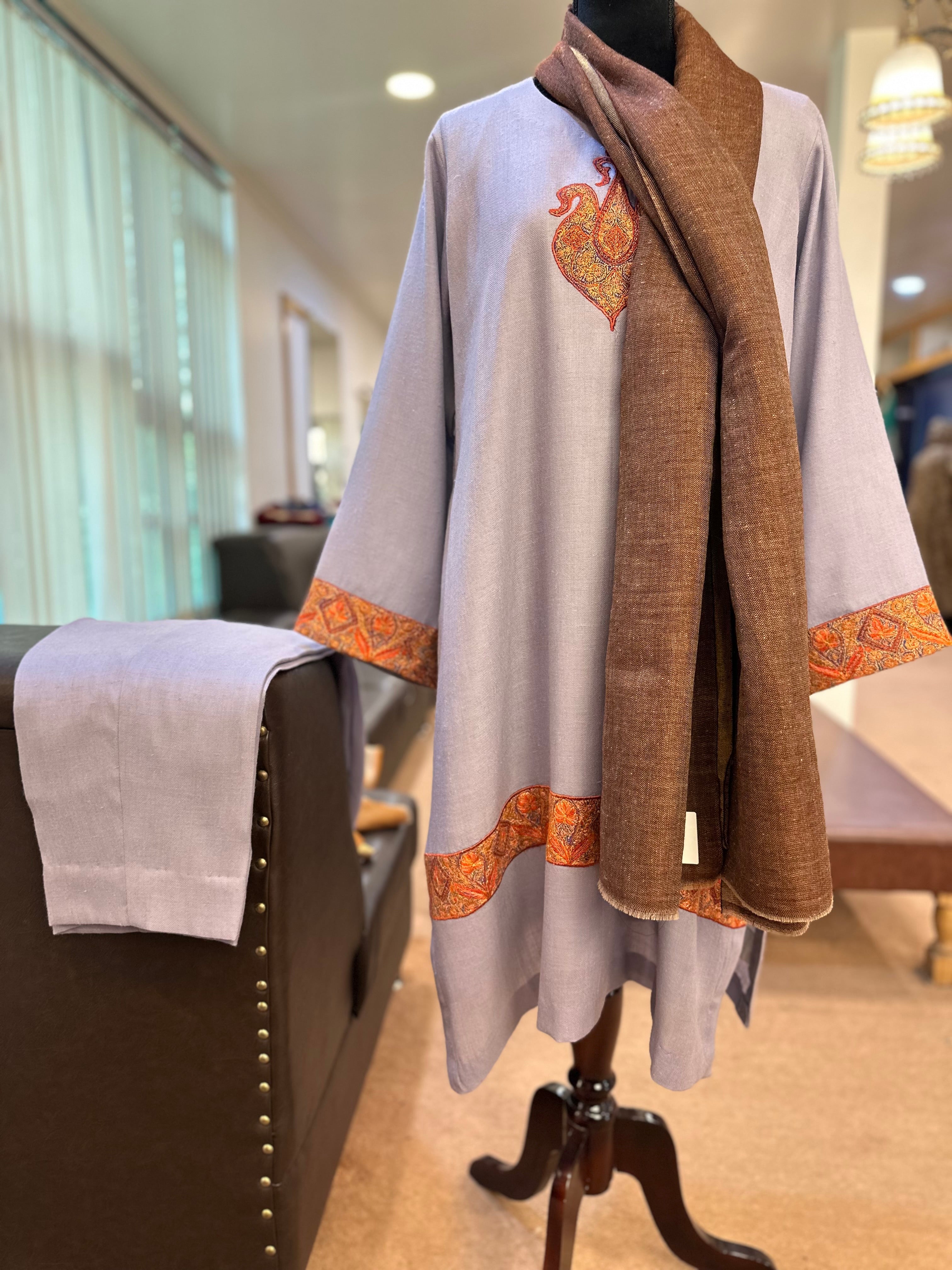 Purepashmina blend kurta set Pwb334