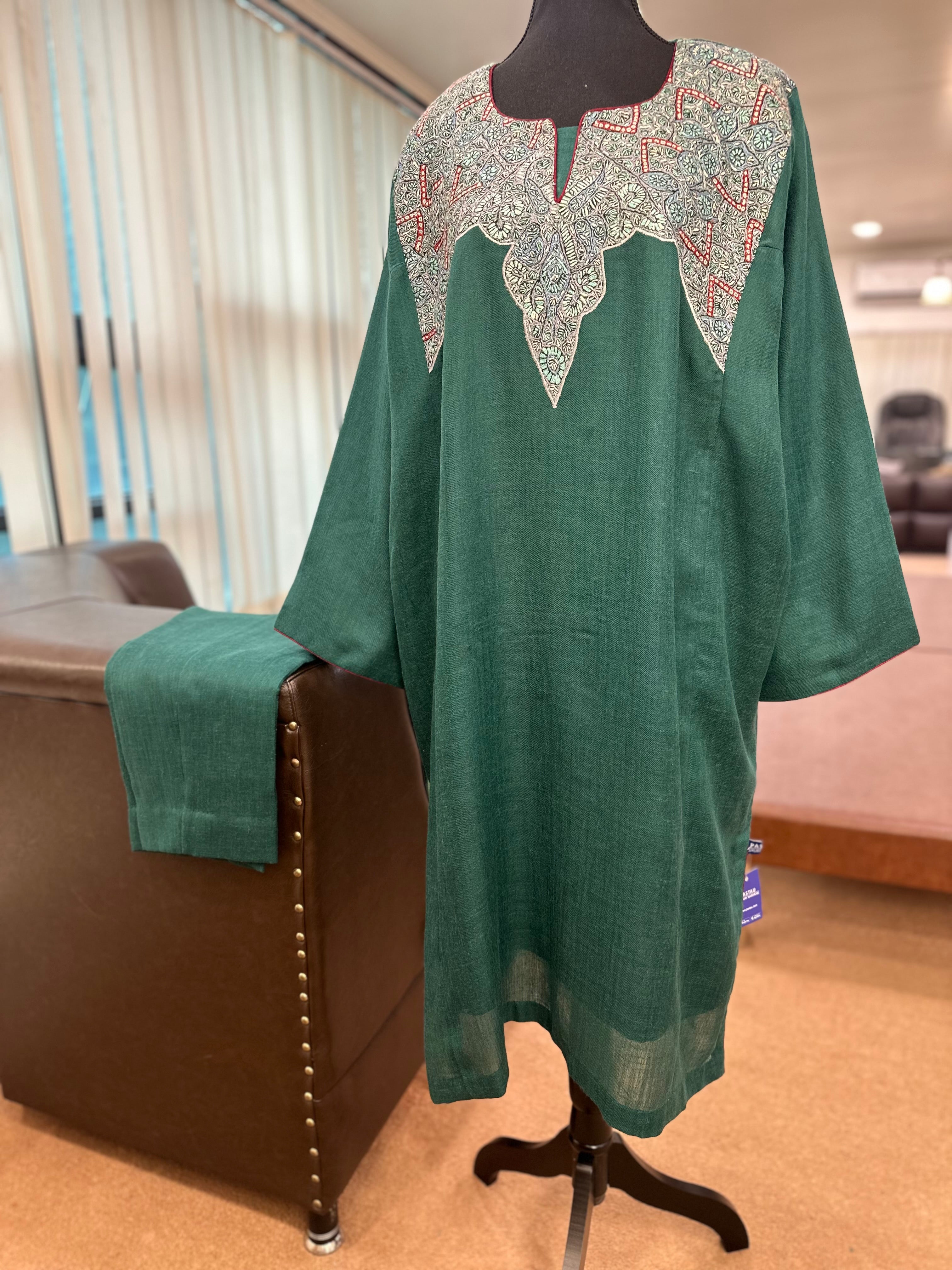 Purepashmina blend pheran set pwb372