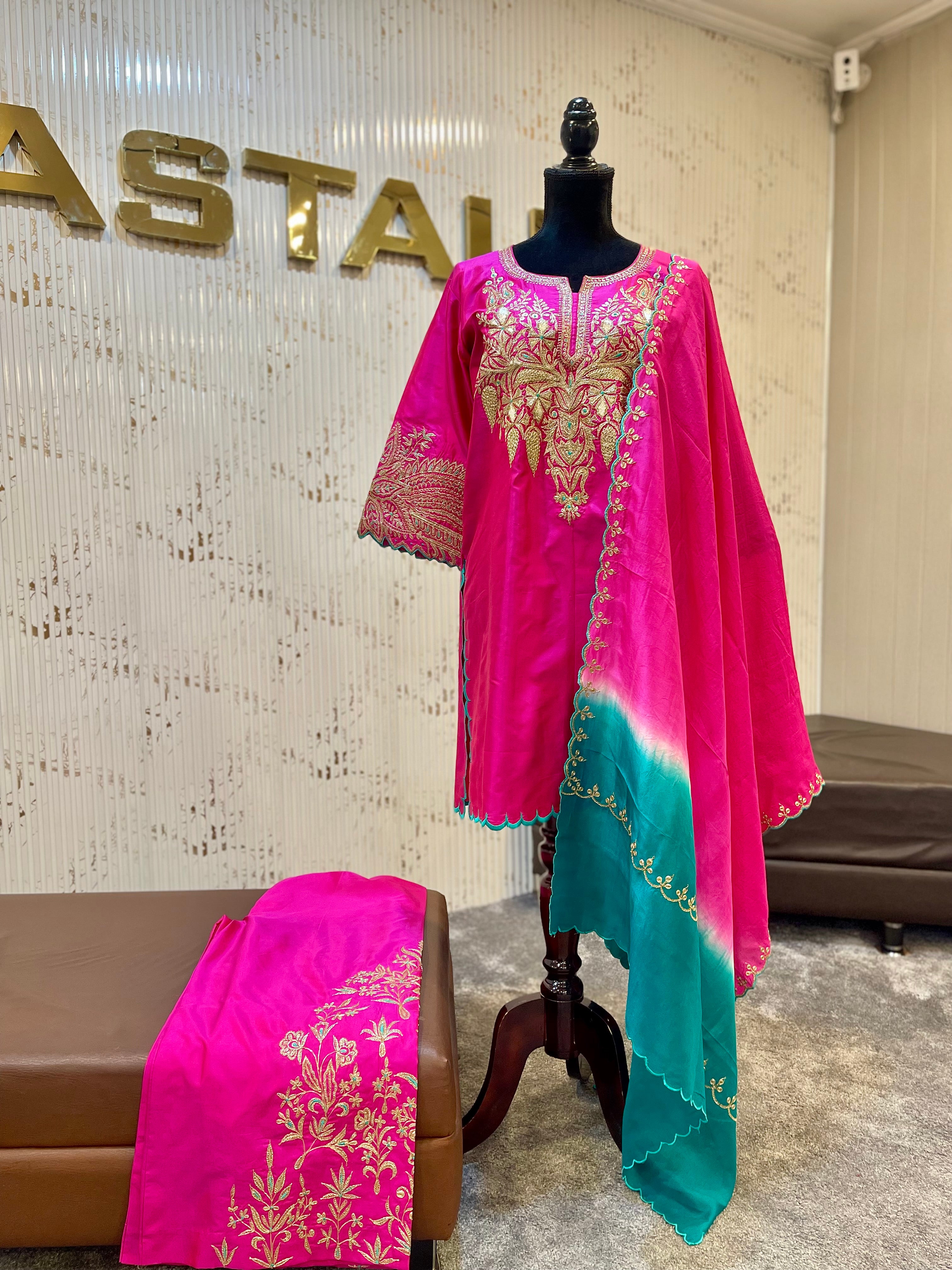 Puresilk 3 pc kurta set