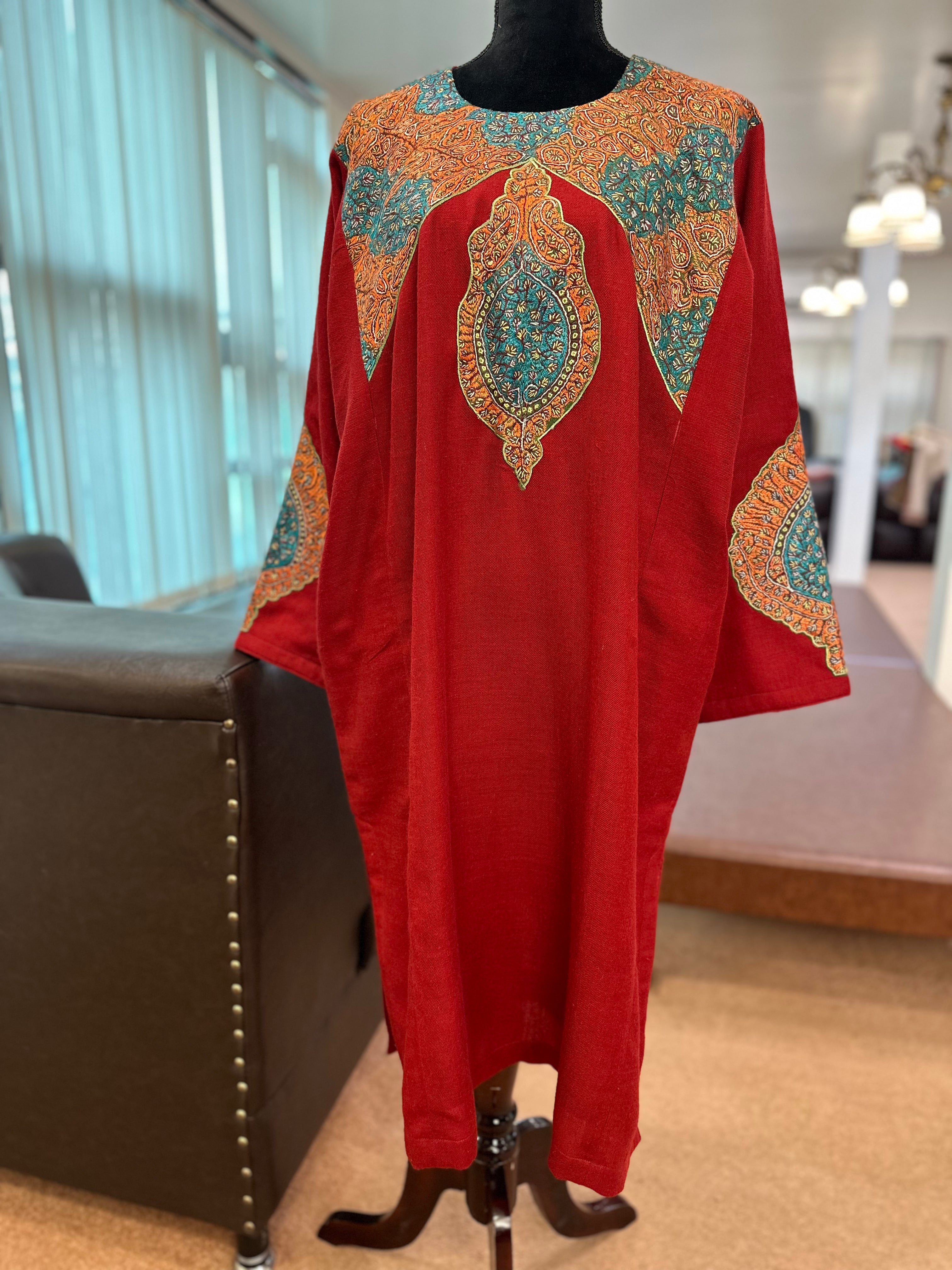 Purepashmina blend pheran pwb287