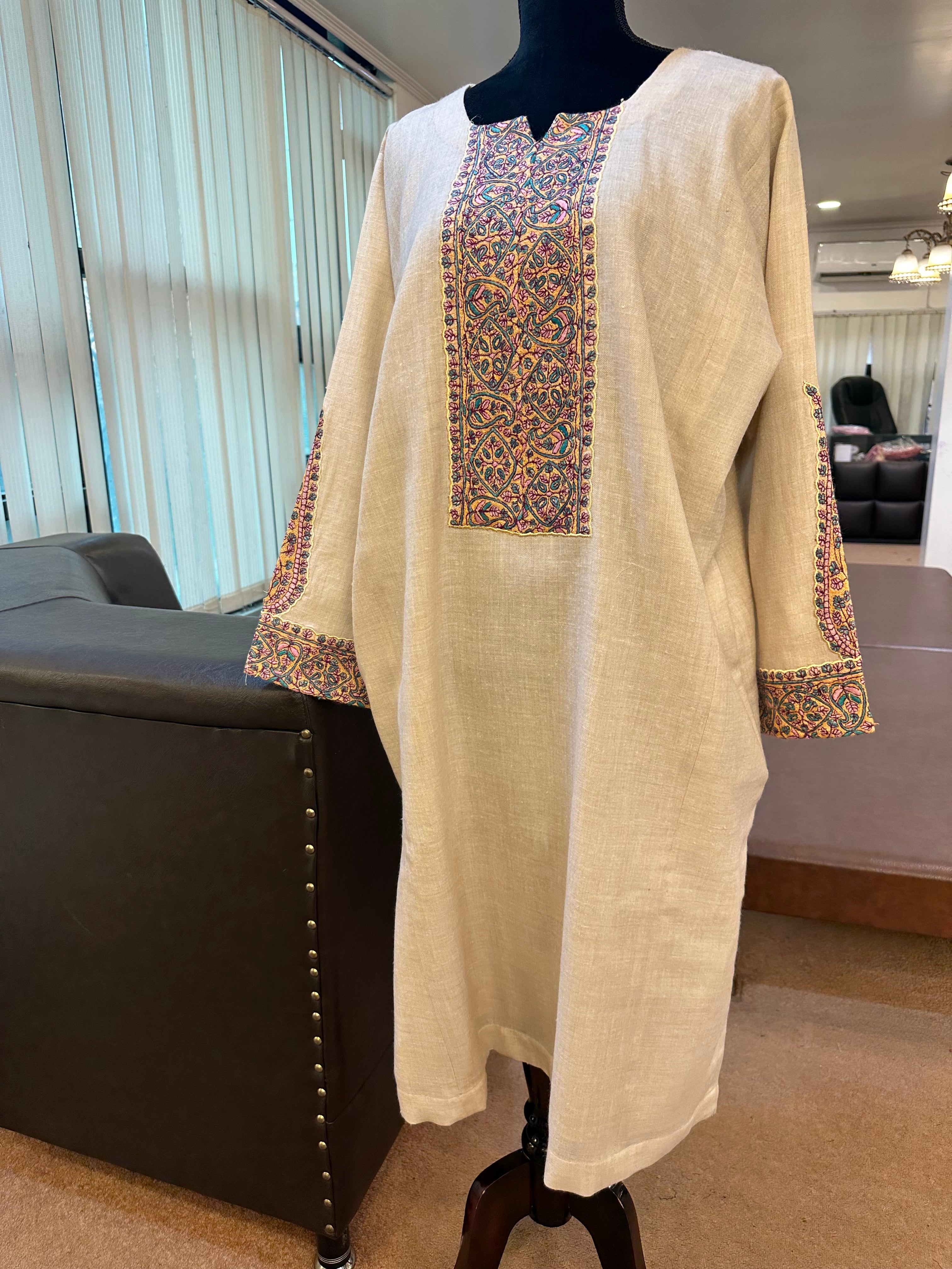 Pashmina blend pheran pwb286