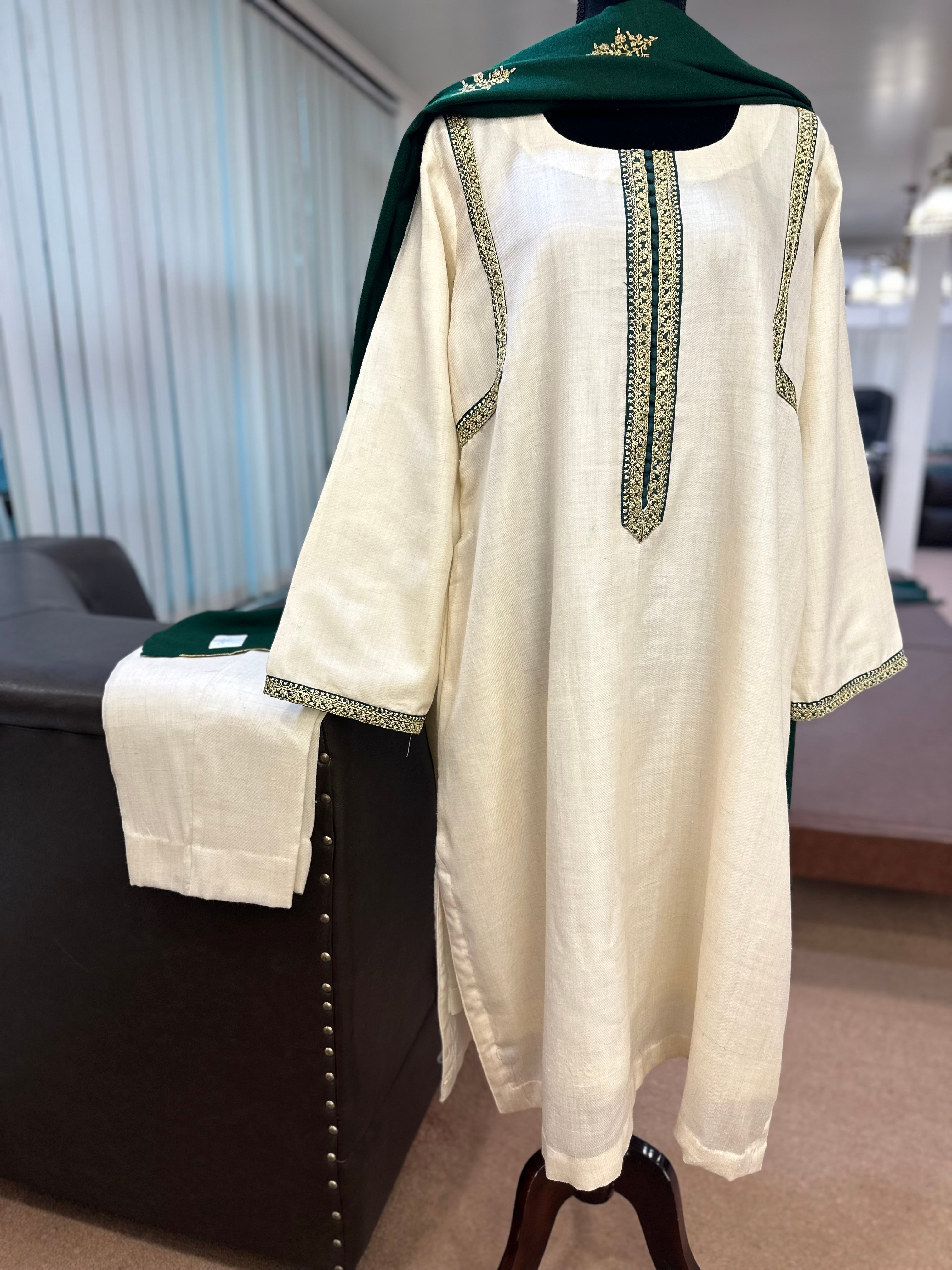 Purepashmina blend kurta set pwb395