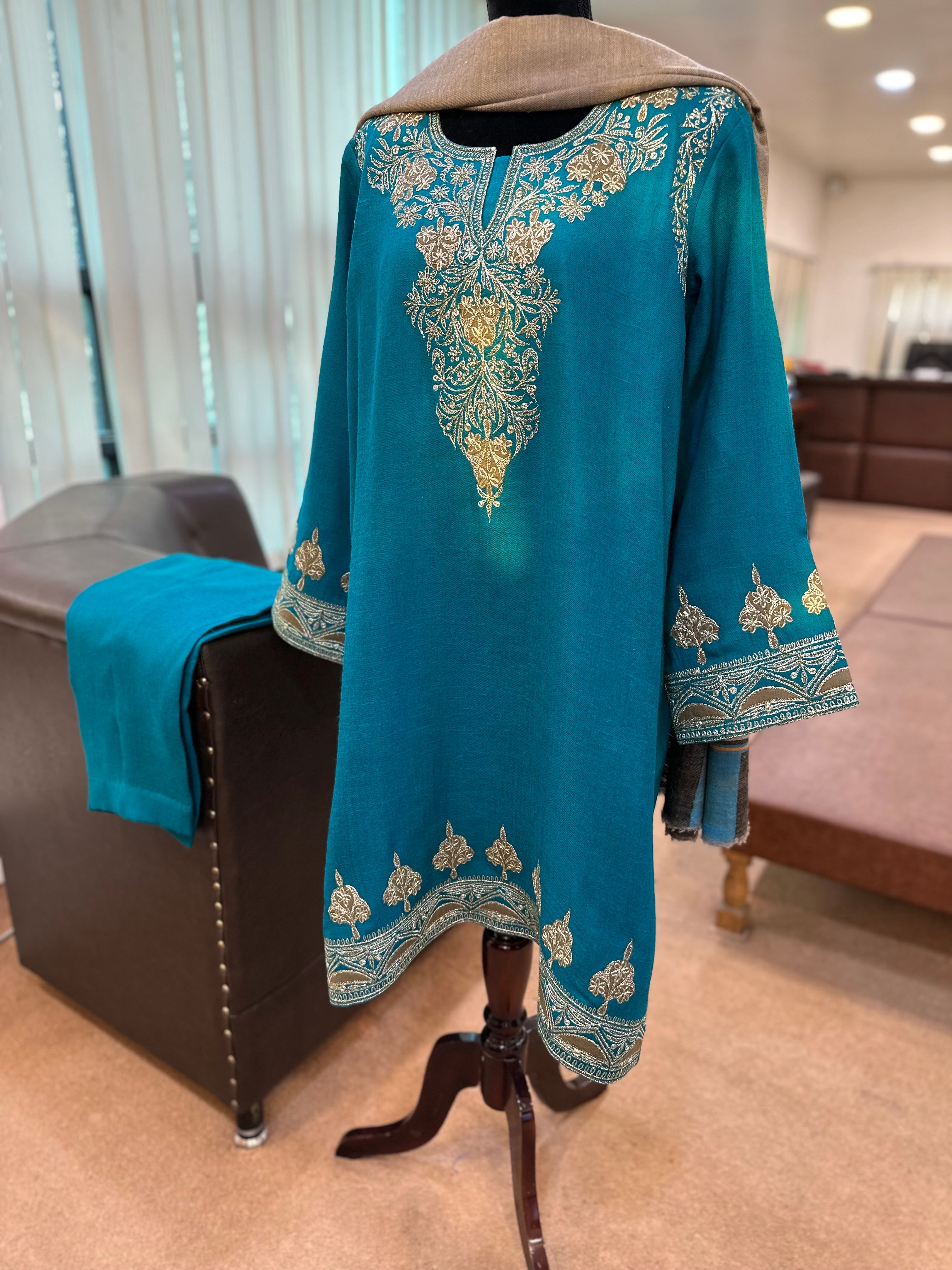 Purepashmina blend kurta set pwb481