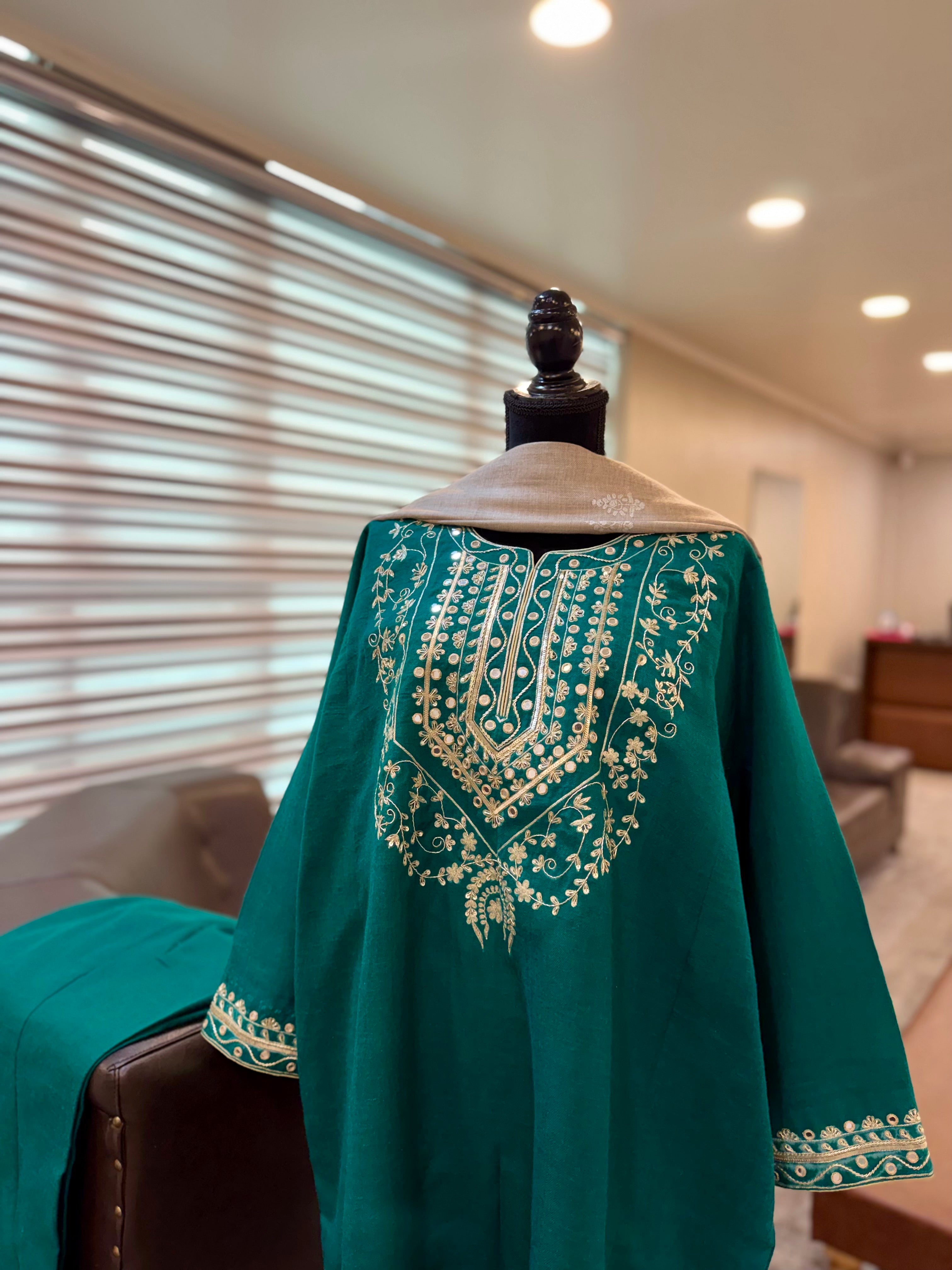 Purepashmina blend pheran pwb527