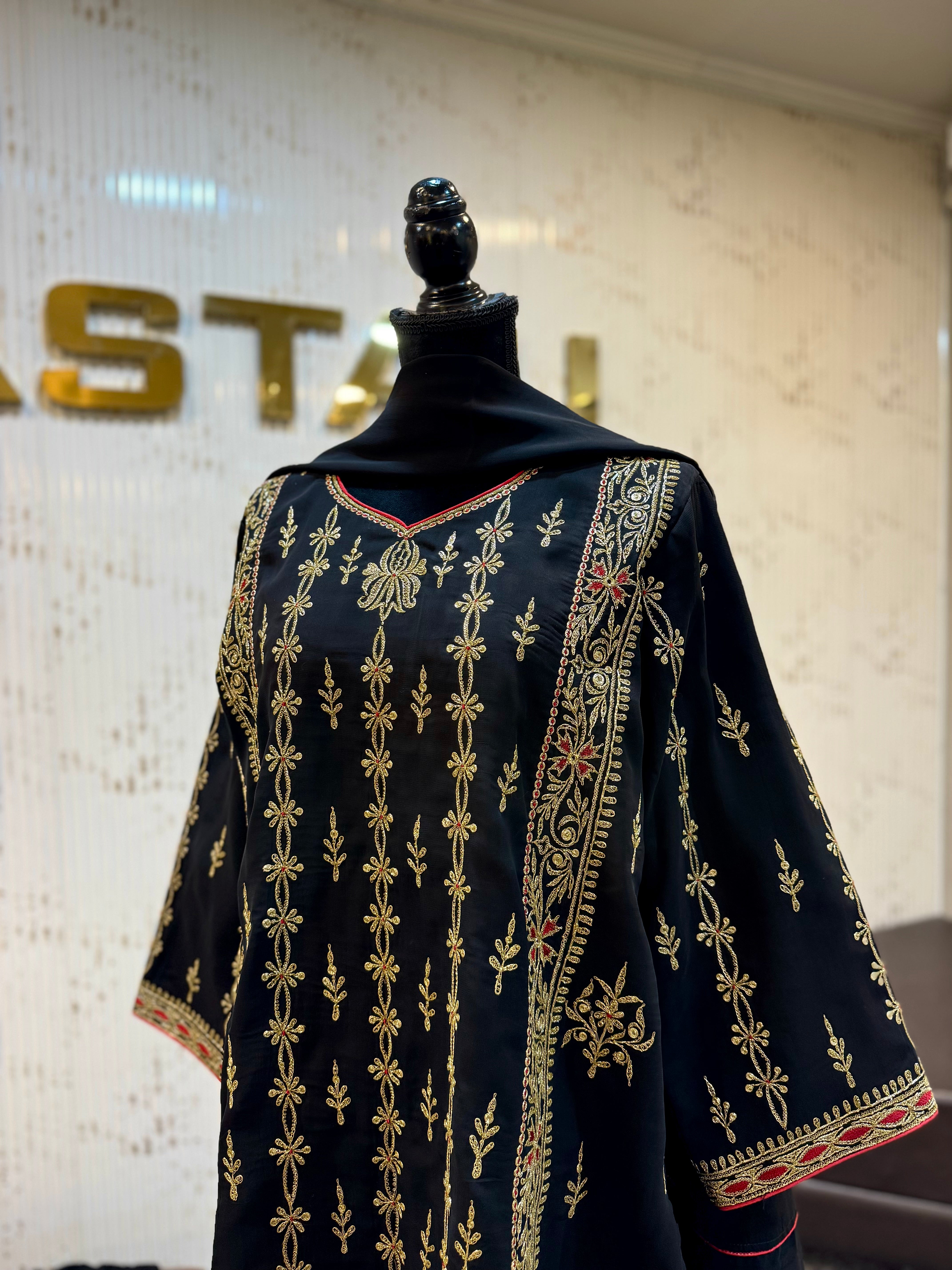 Puregeorgette3 piece kurta set mtks853