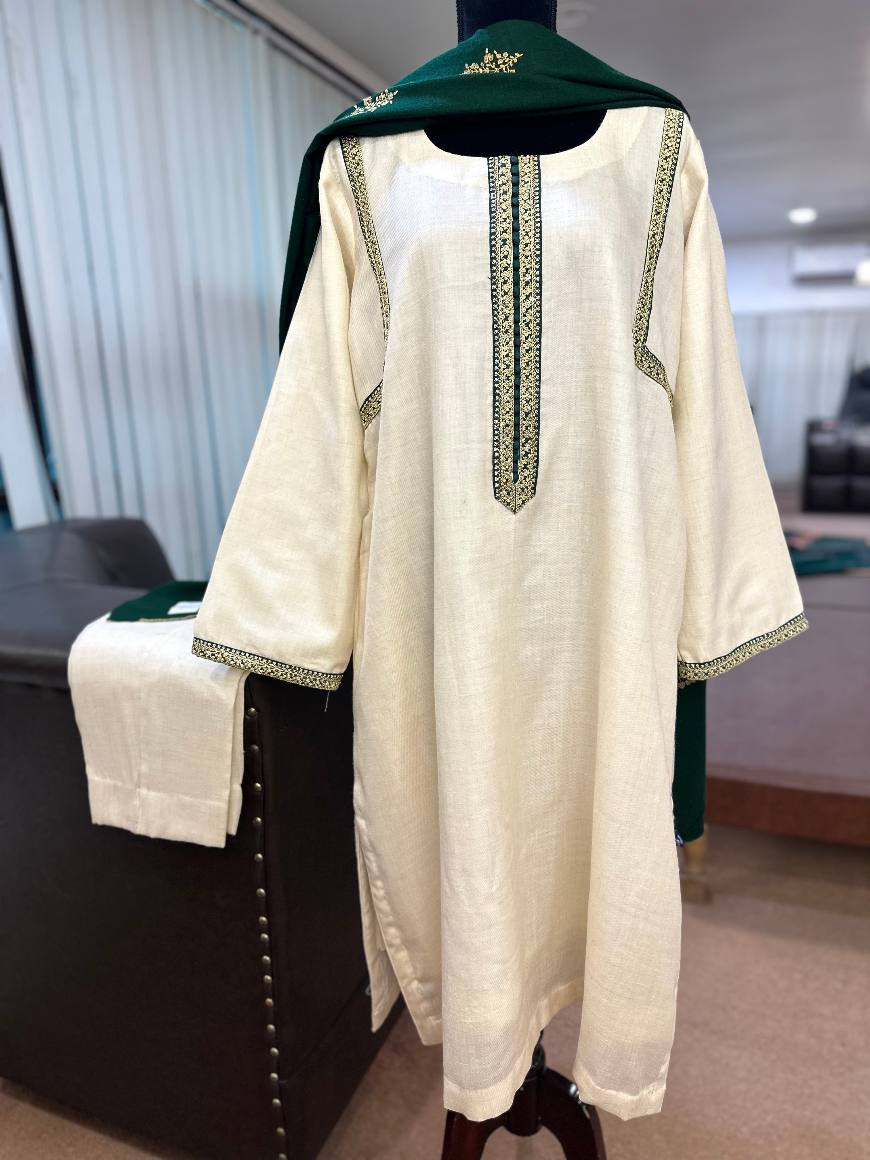 Purepashmina blend kurta set pwb395