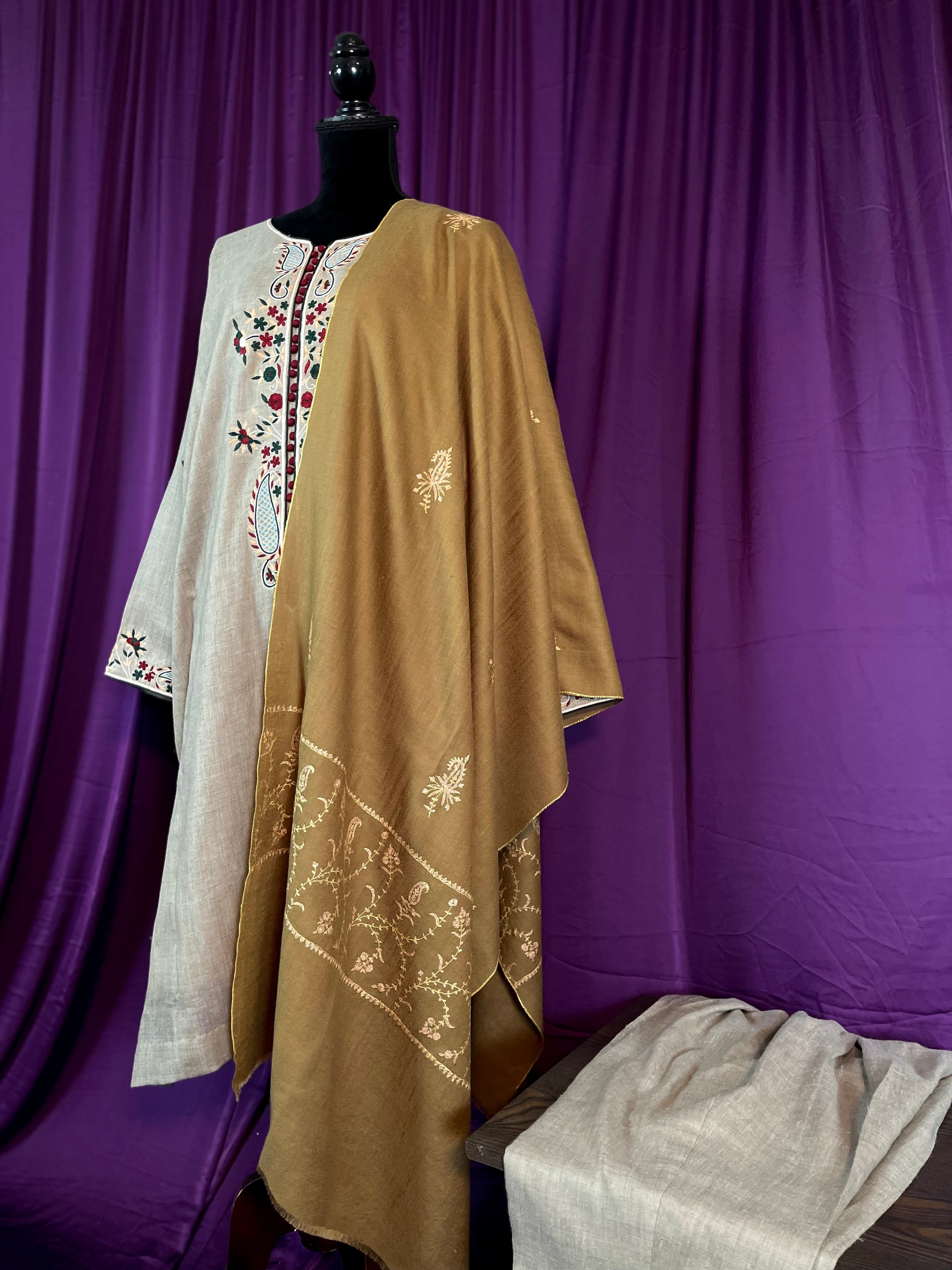 Purepashmina blend pheran set pwb496