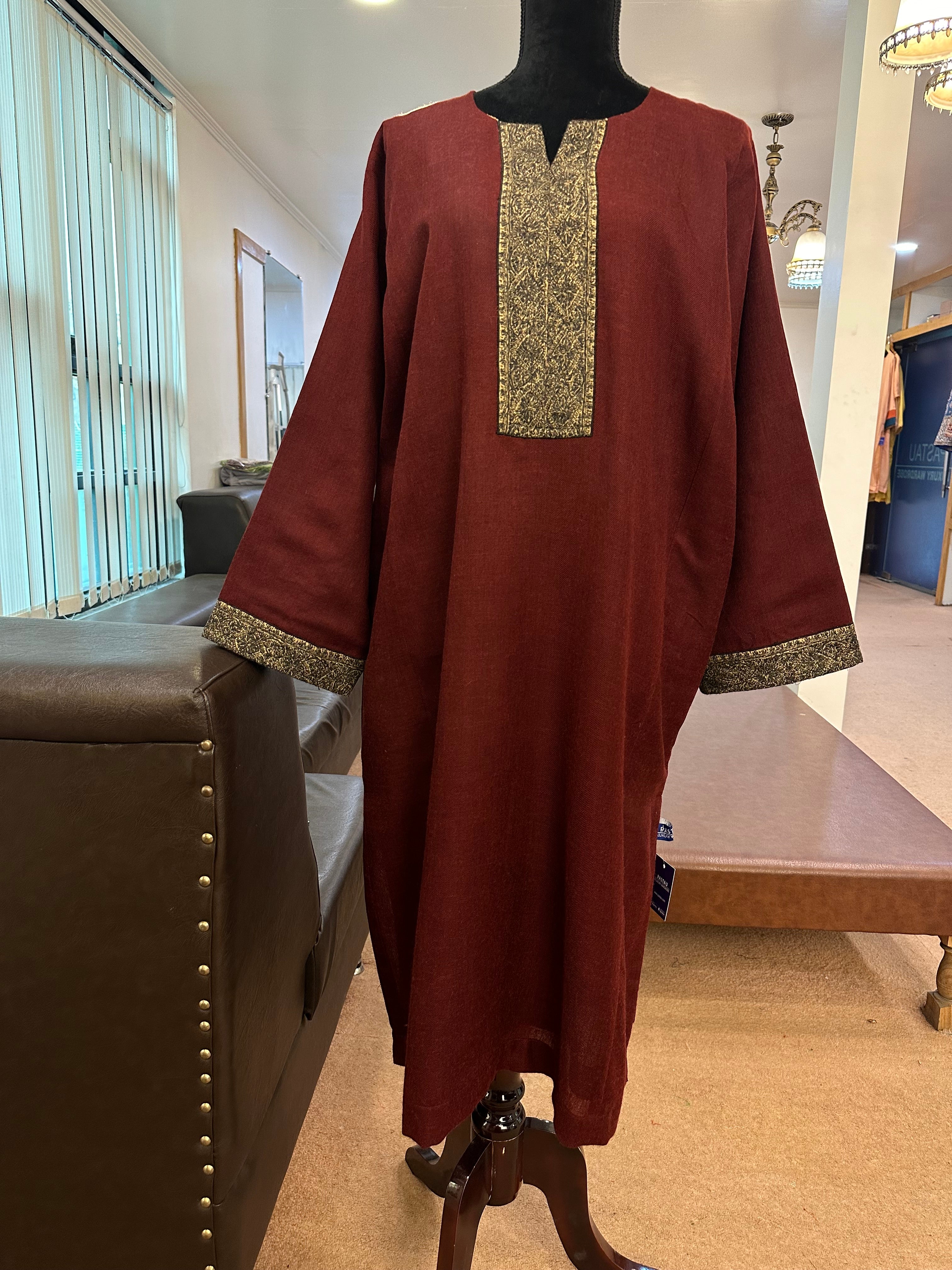 Purepashmina blend pheran pwb284