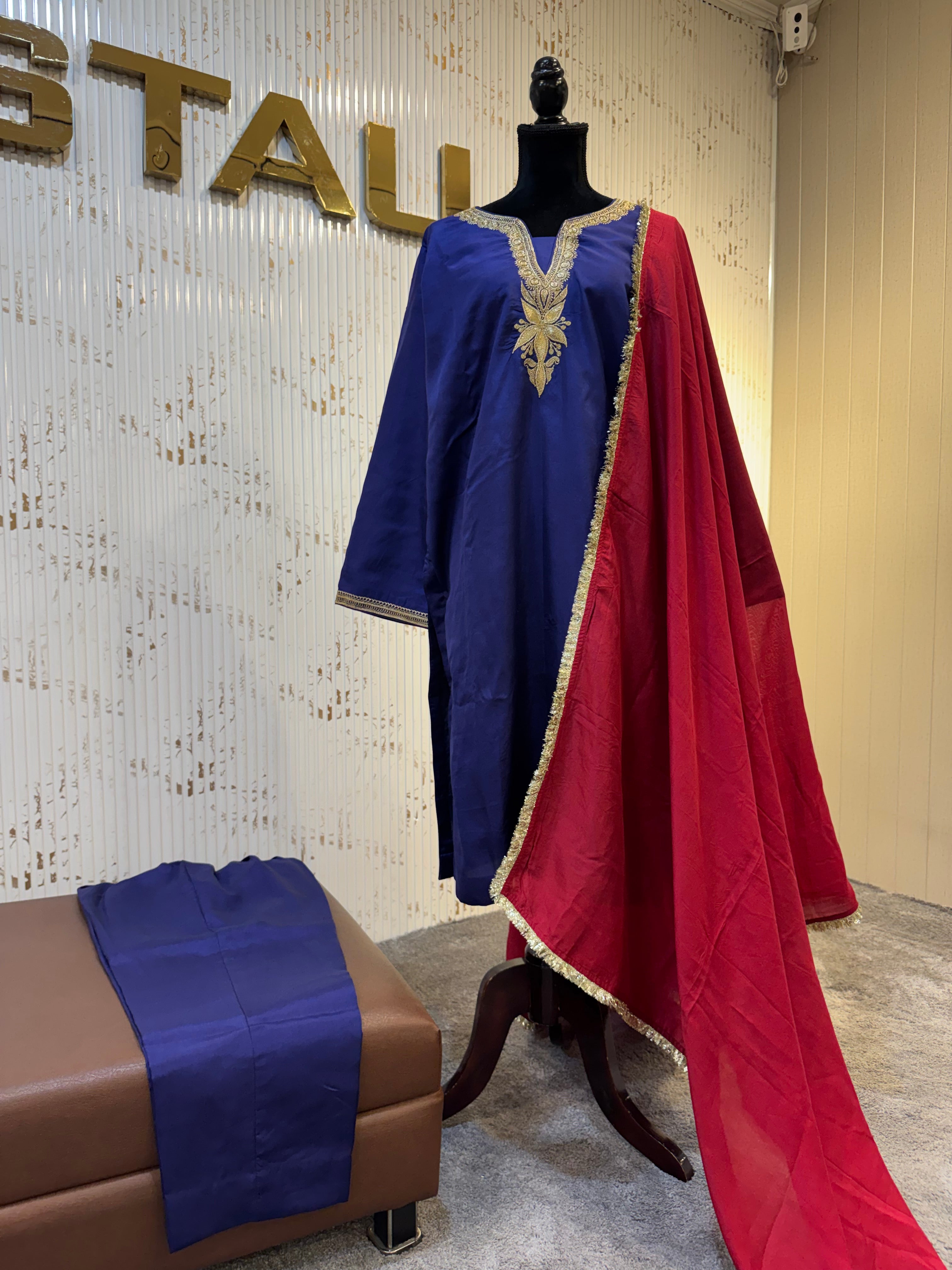 Puresilk 3 pc kurta set mtks