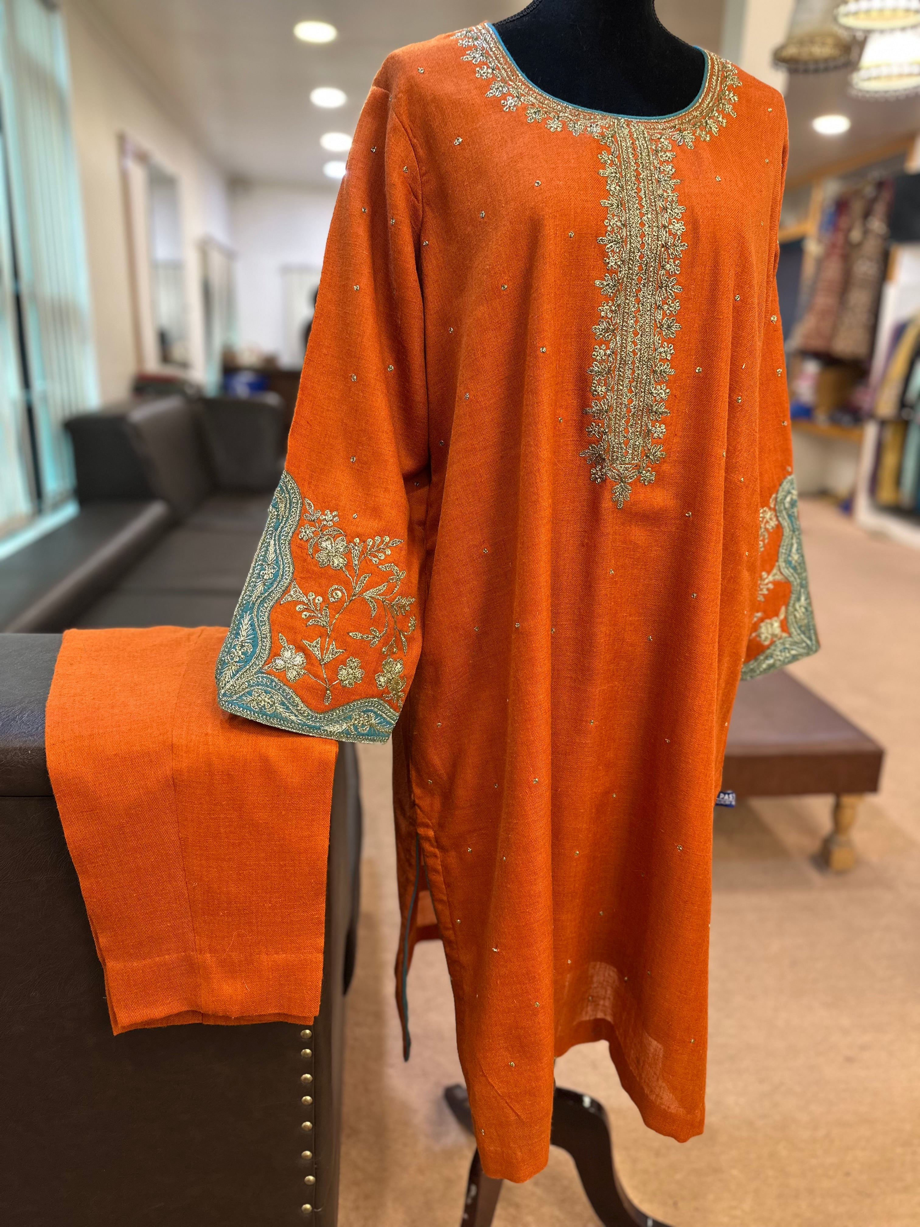 Purepashmina blend 2’piece kurta set