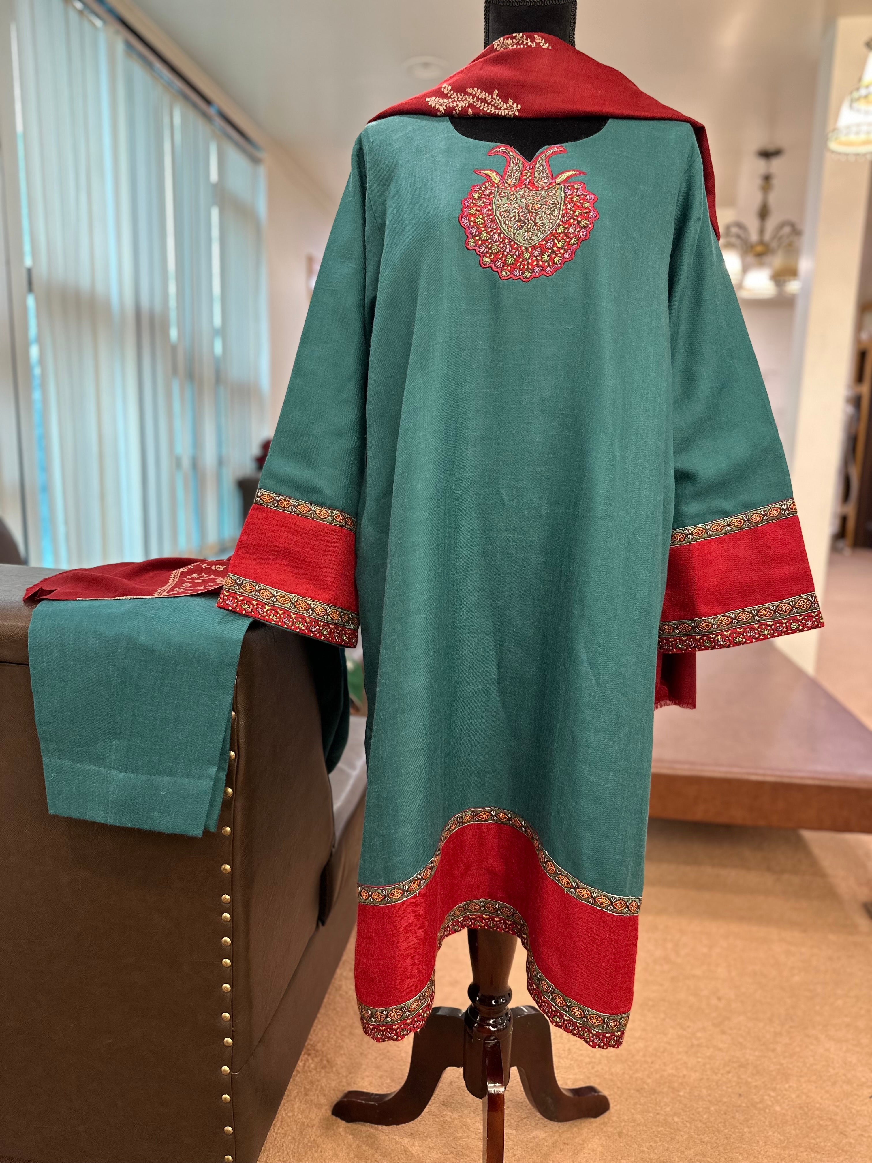 Purepashmina blend kurta set pwb399