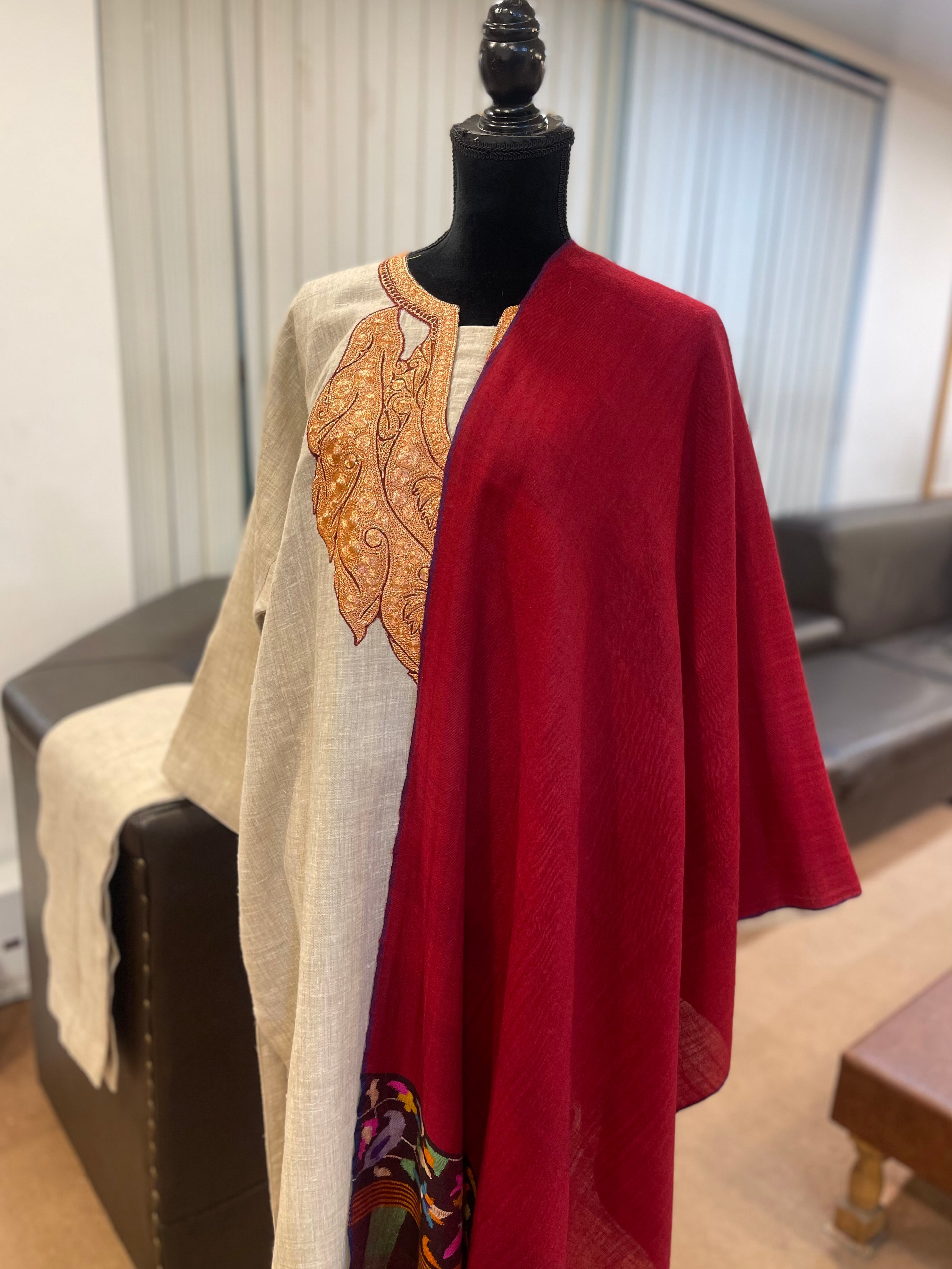 Purepashmina blend pheran set pwb491