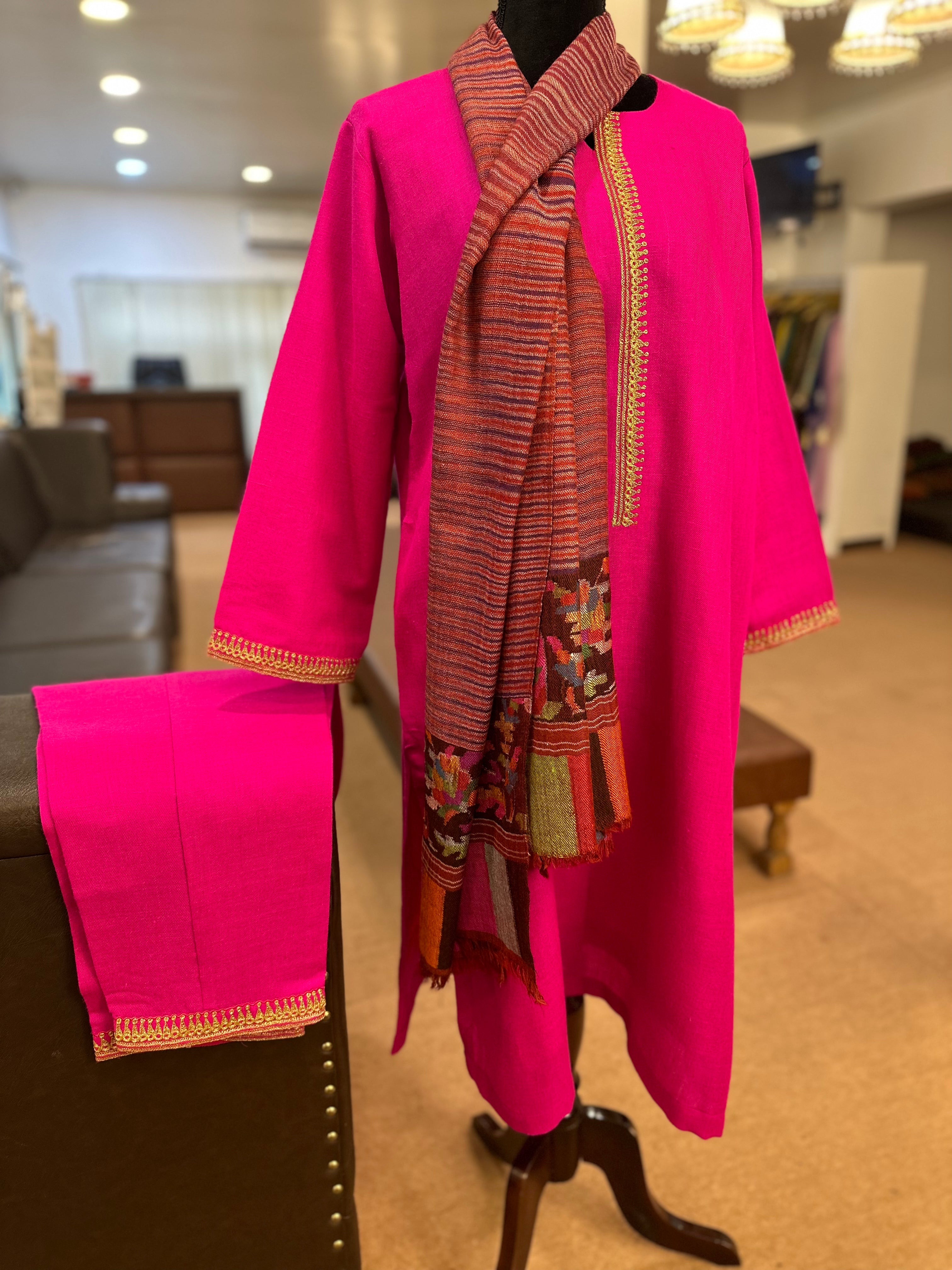 Purepashmina blend kurta set Pwb273