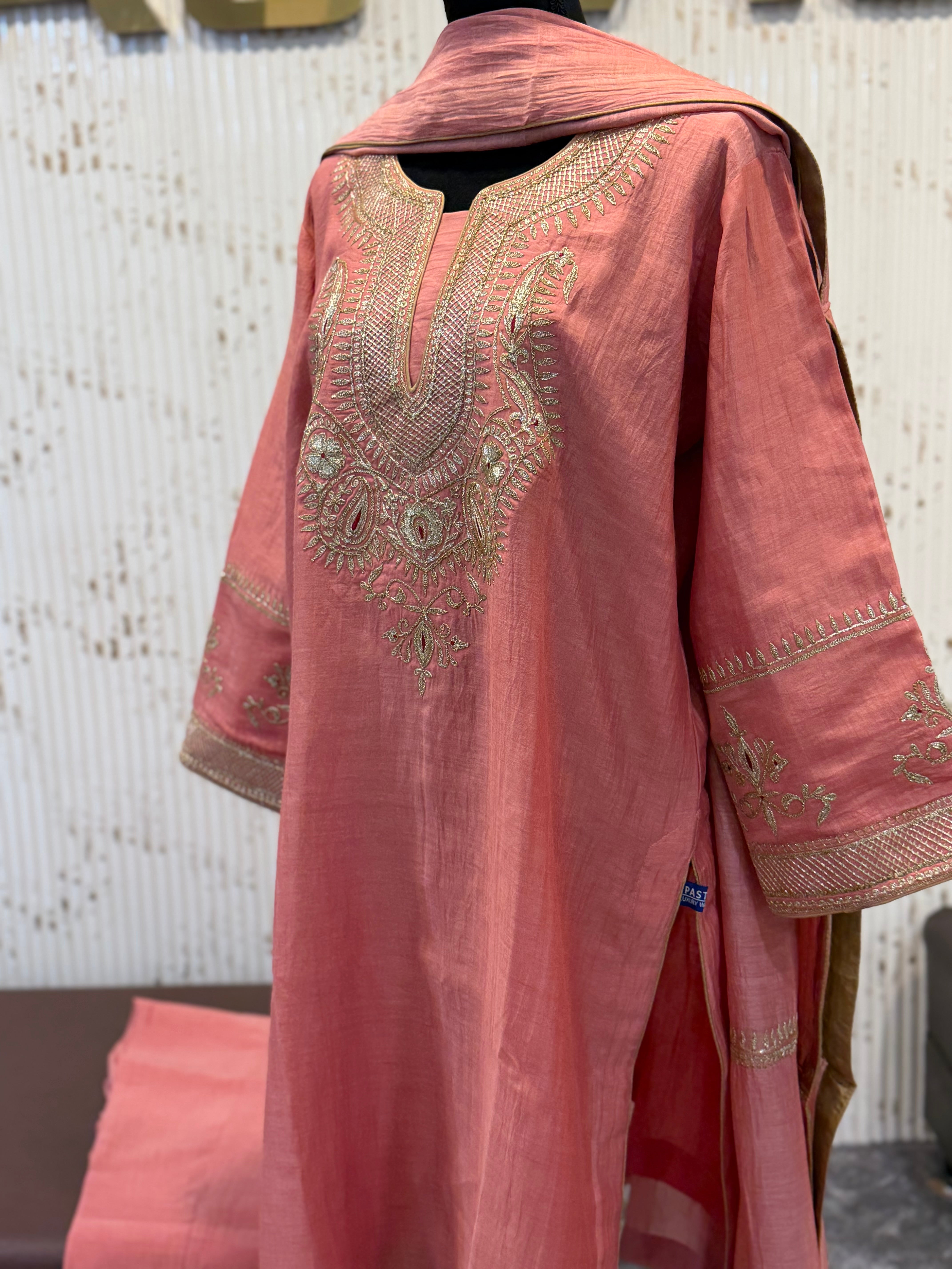 Pure mul chanderi 3 pc mtks866