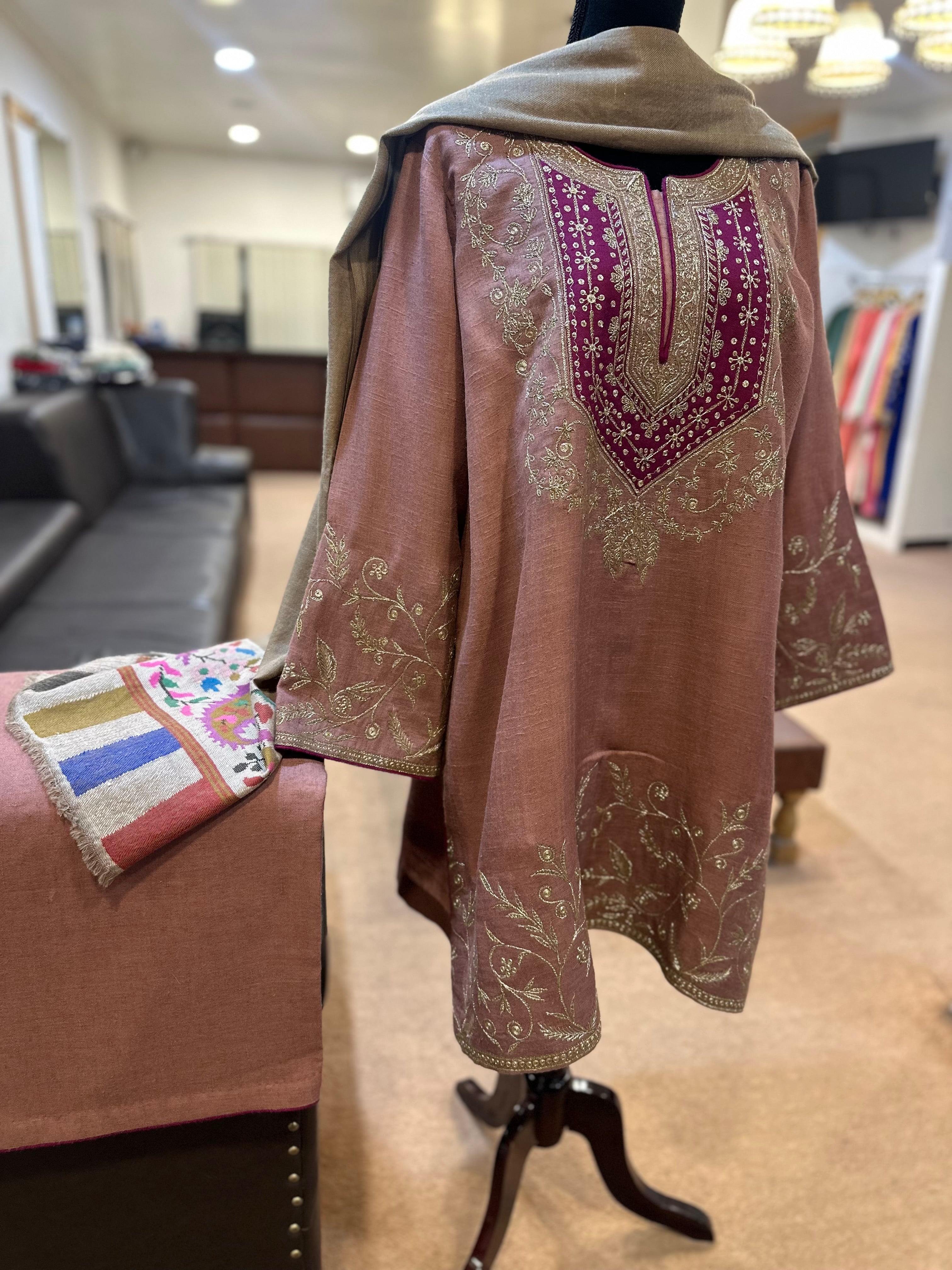 Purepashmina blend kurta set 2 piece pwb464