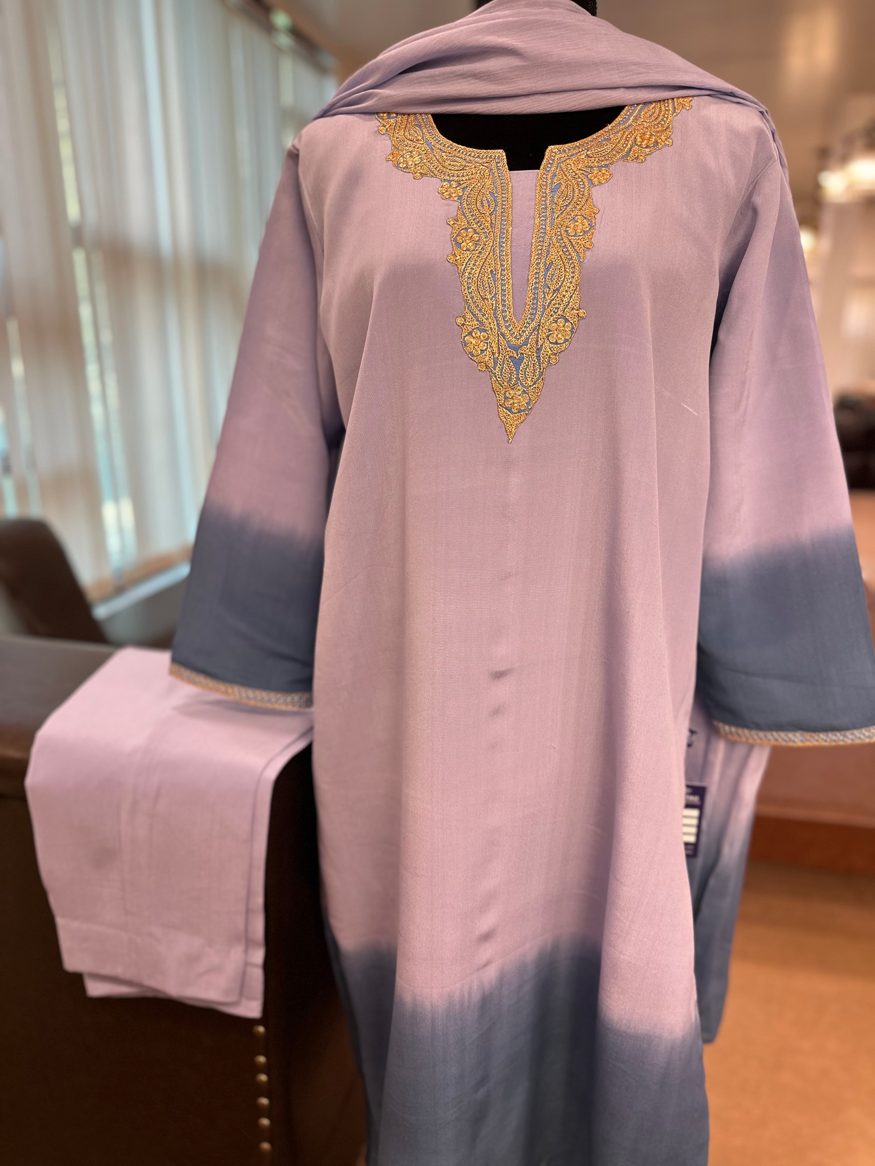 Purecrepe suit with handtilla