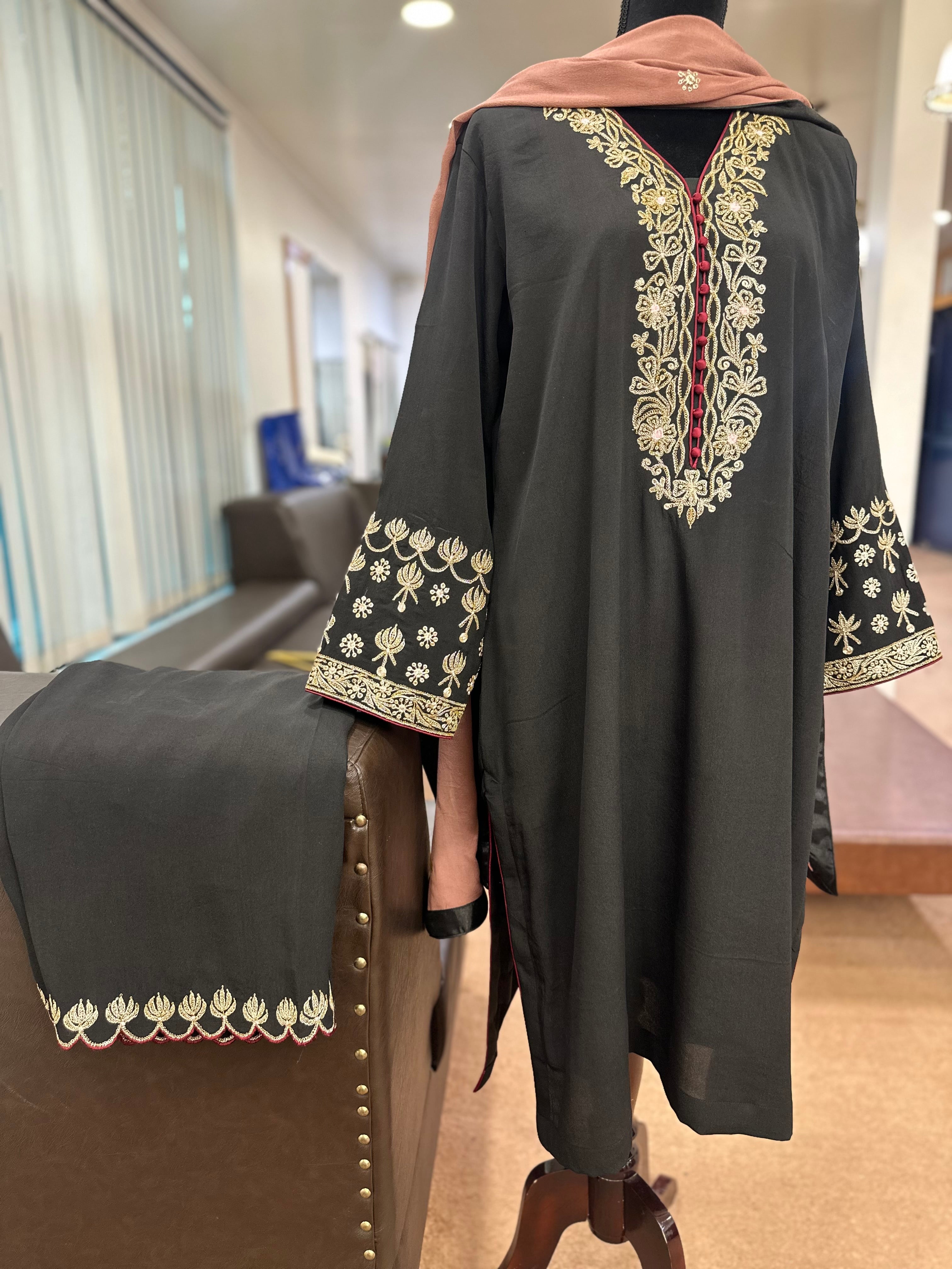 Pure crepe Kurta set Mtks780