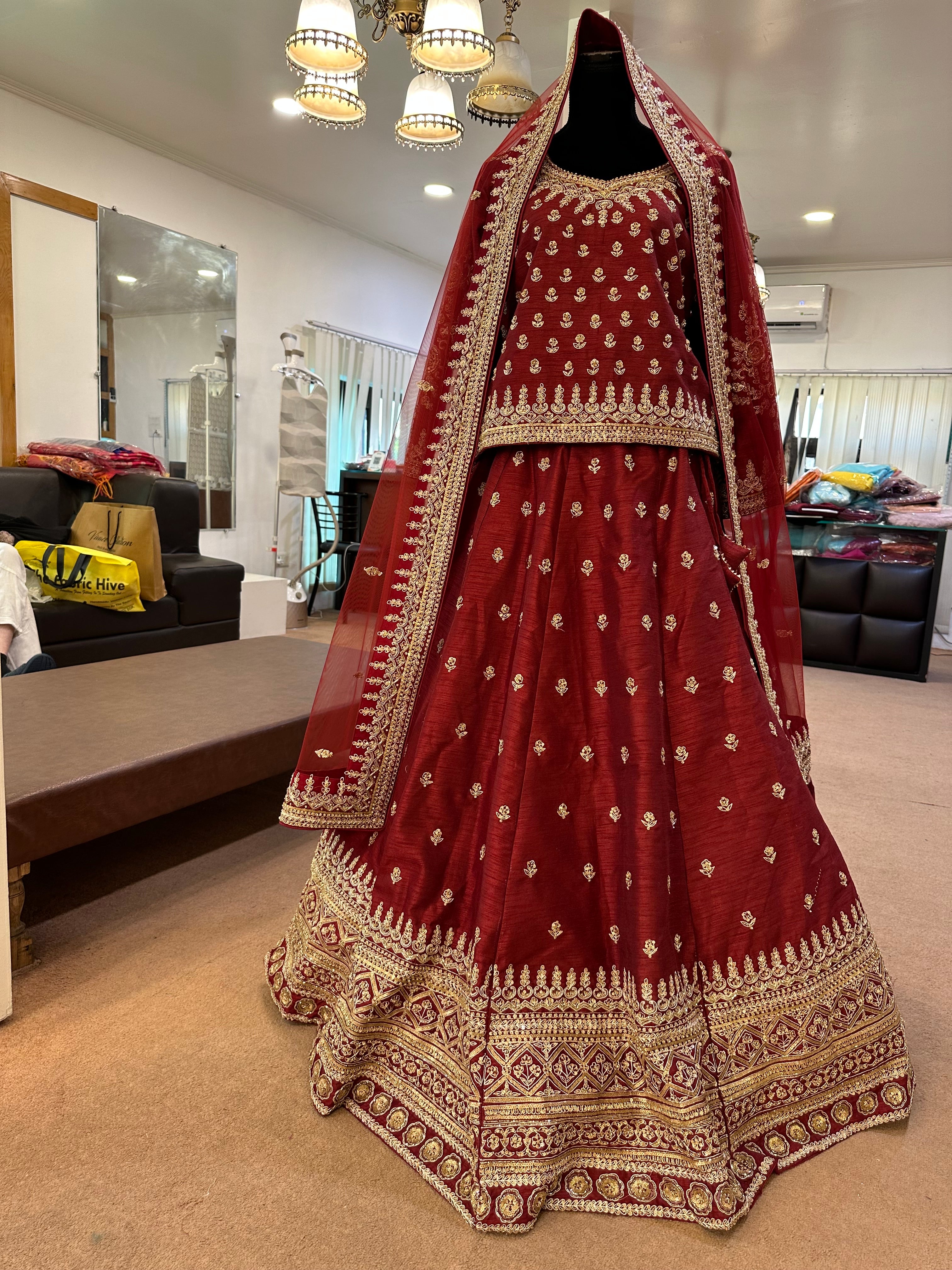 Handembroidered lehanga