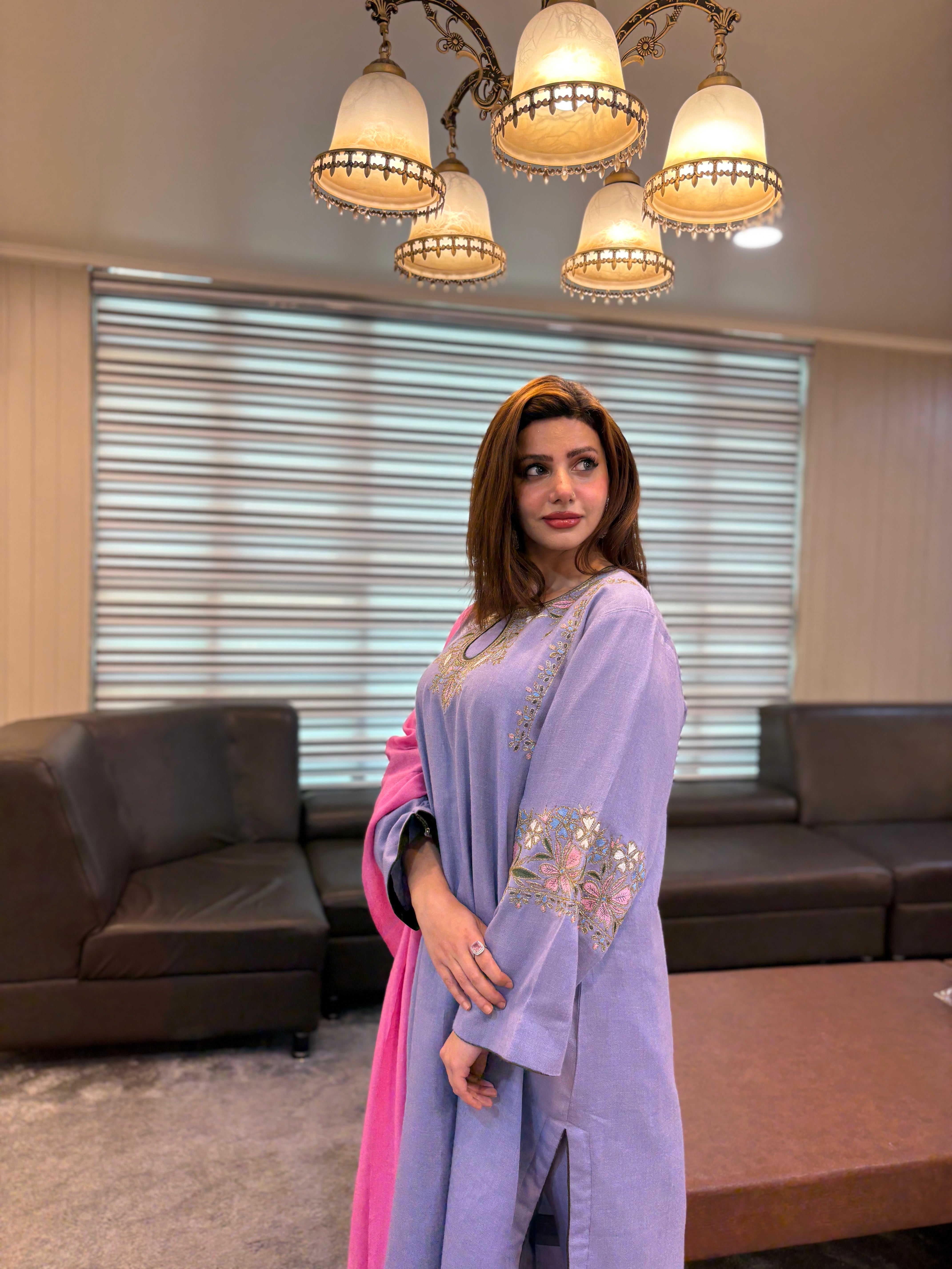 Purepashmina blend kurta set pwb579